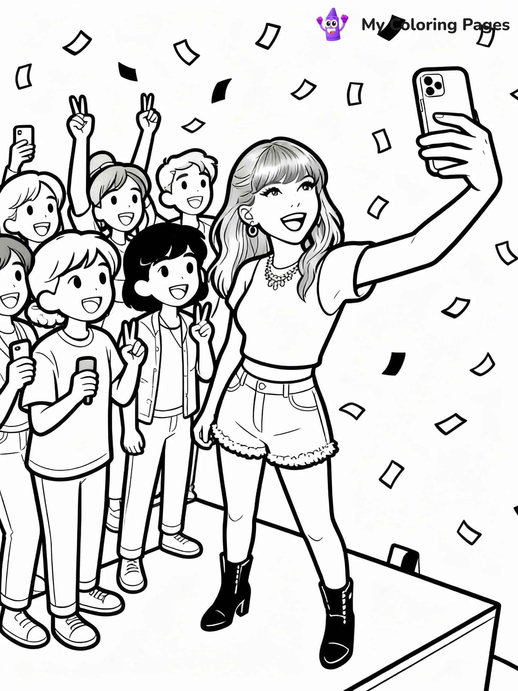 Taylor Swift Coloring Pages - 14
