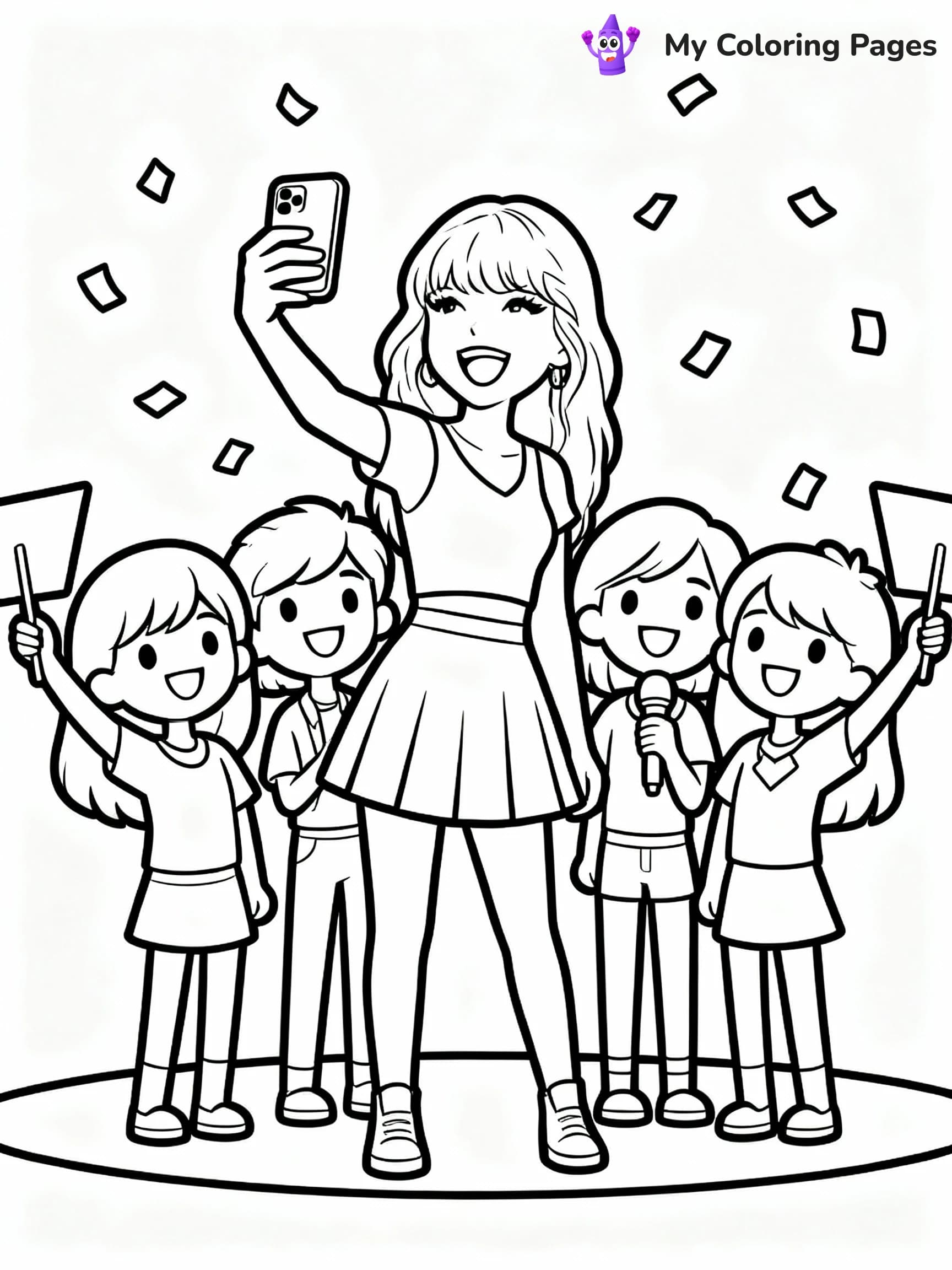 Taylor Swift Coloring Pages - 13