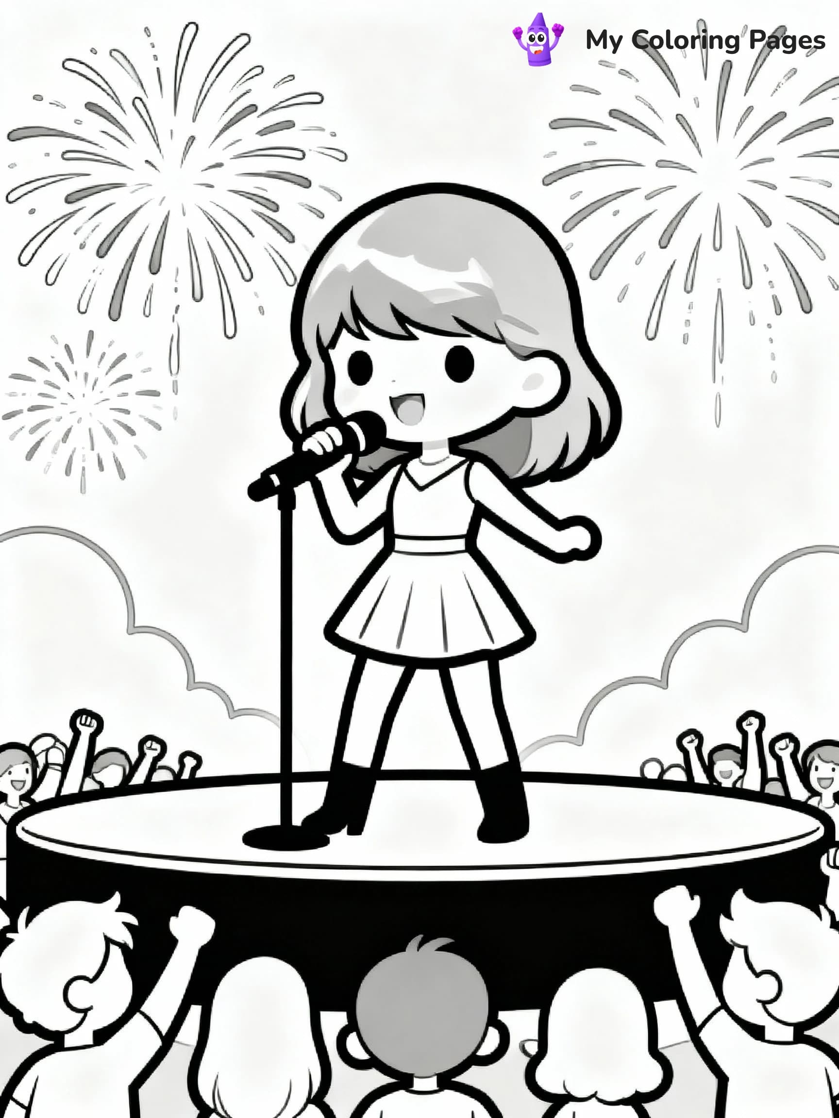 Taylor Swift Coloring Pages - 12