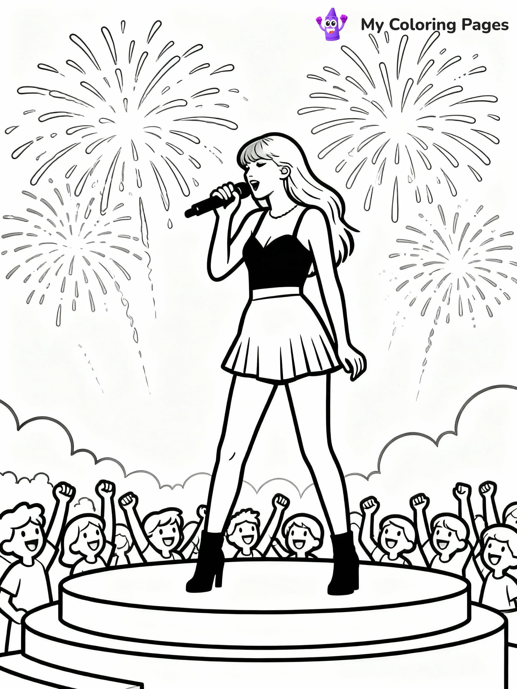 Taylor Swift Coloring Pages - 10