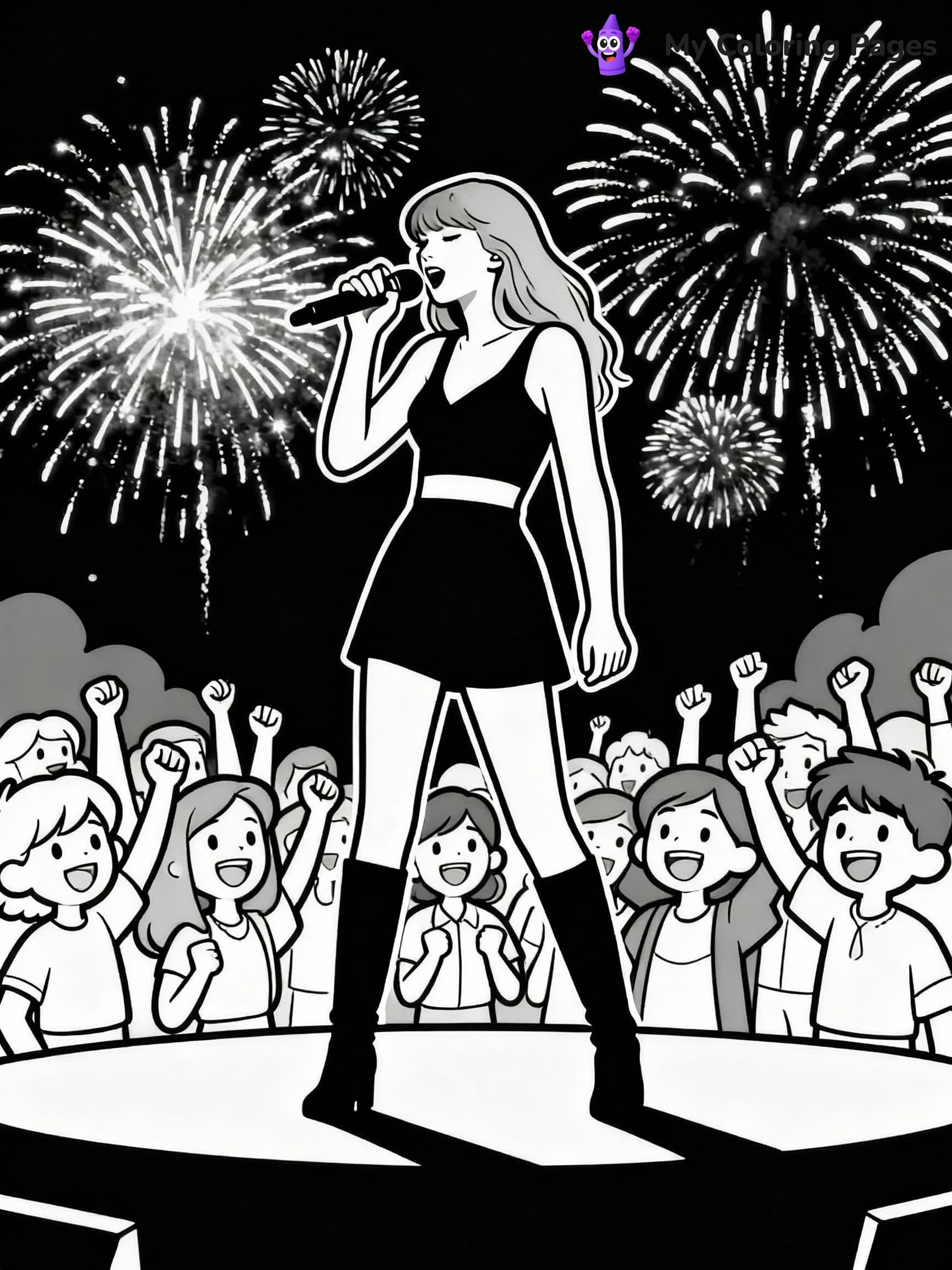 Taylor Swift Coloring Pages - 8