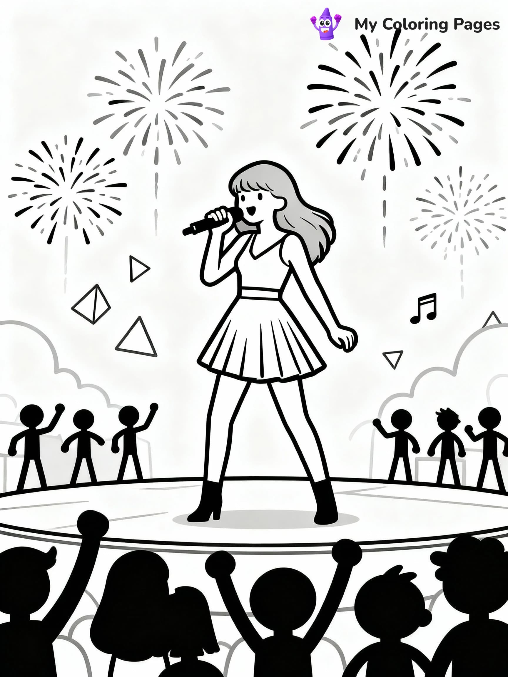 Taylor Swift Coloring Pages - 7