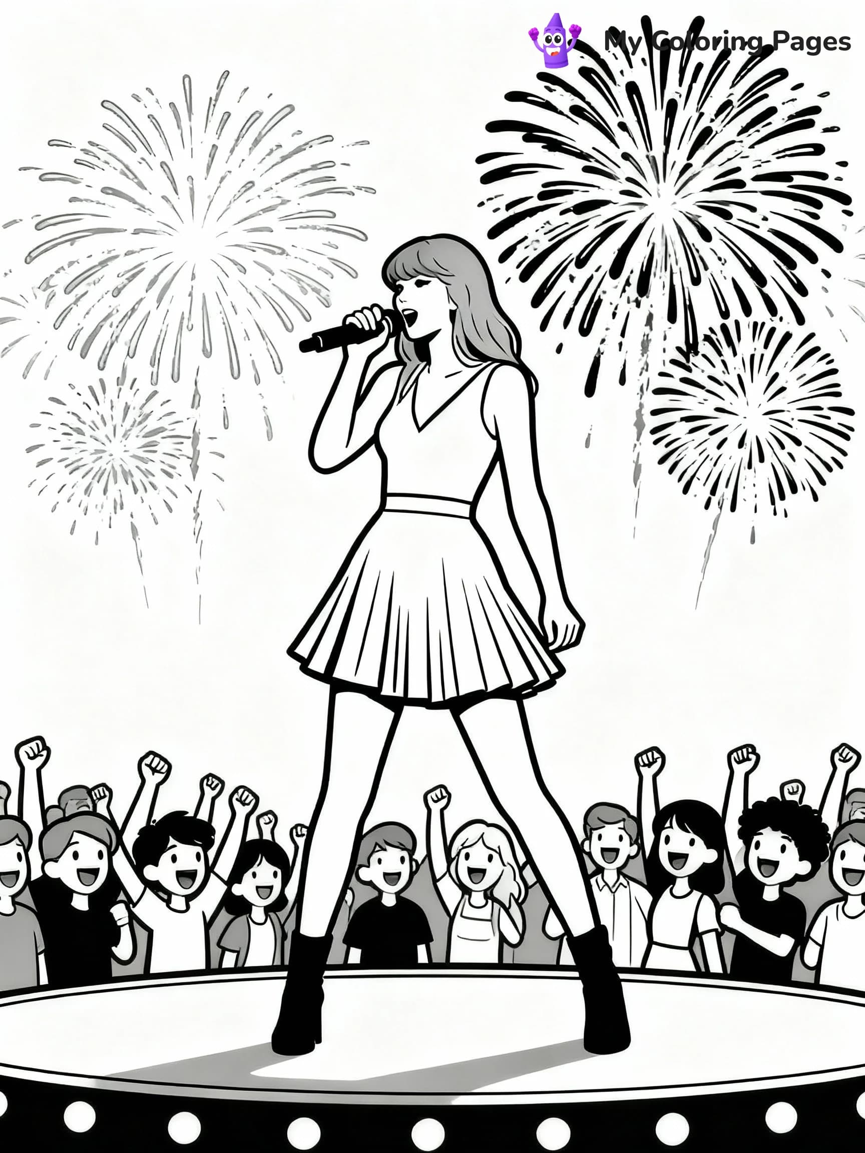 Taylor Swift Coloring Pages - 6