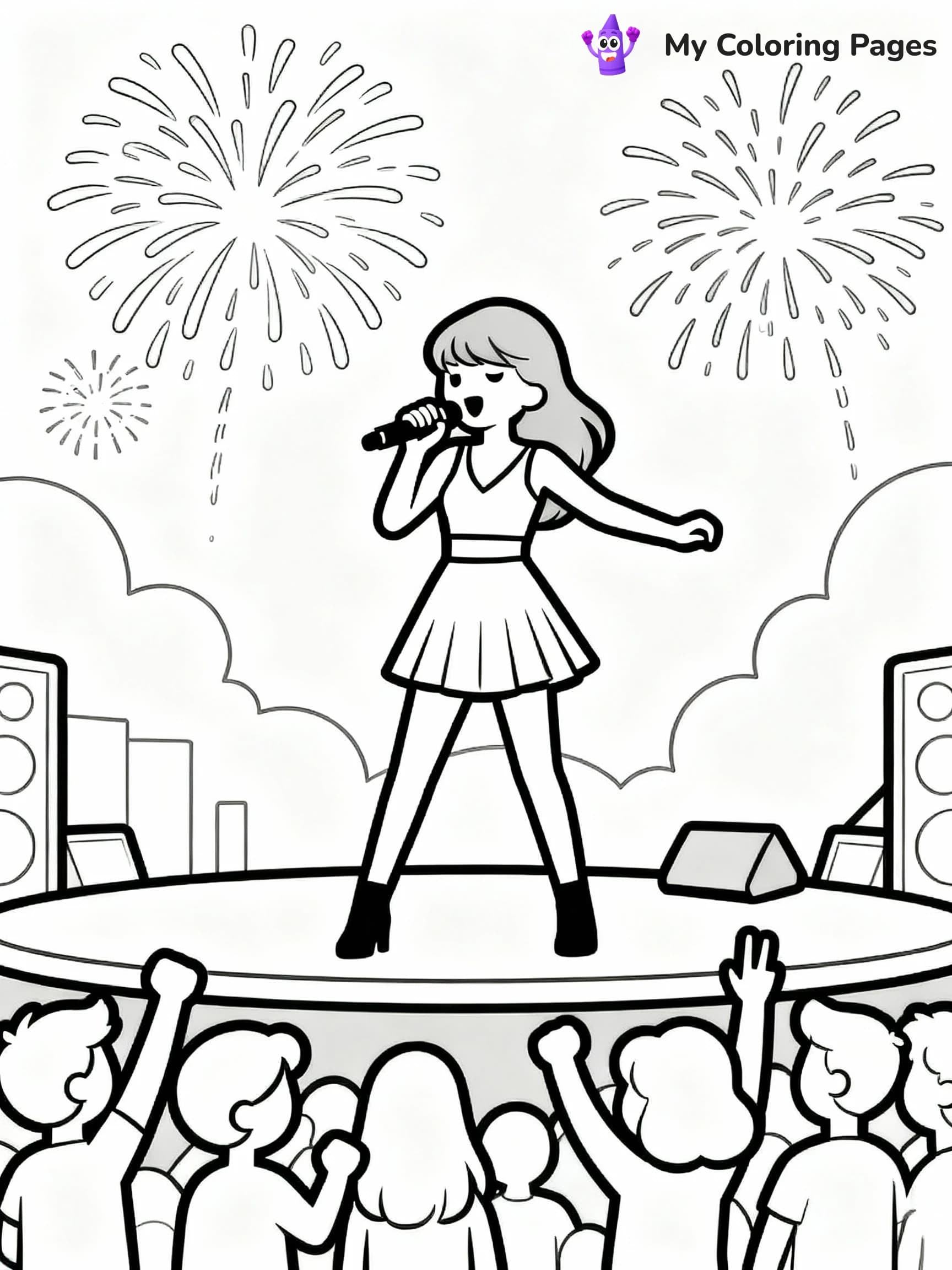 Taylor Swift Coloring Pages - 4