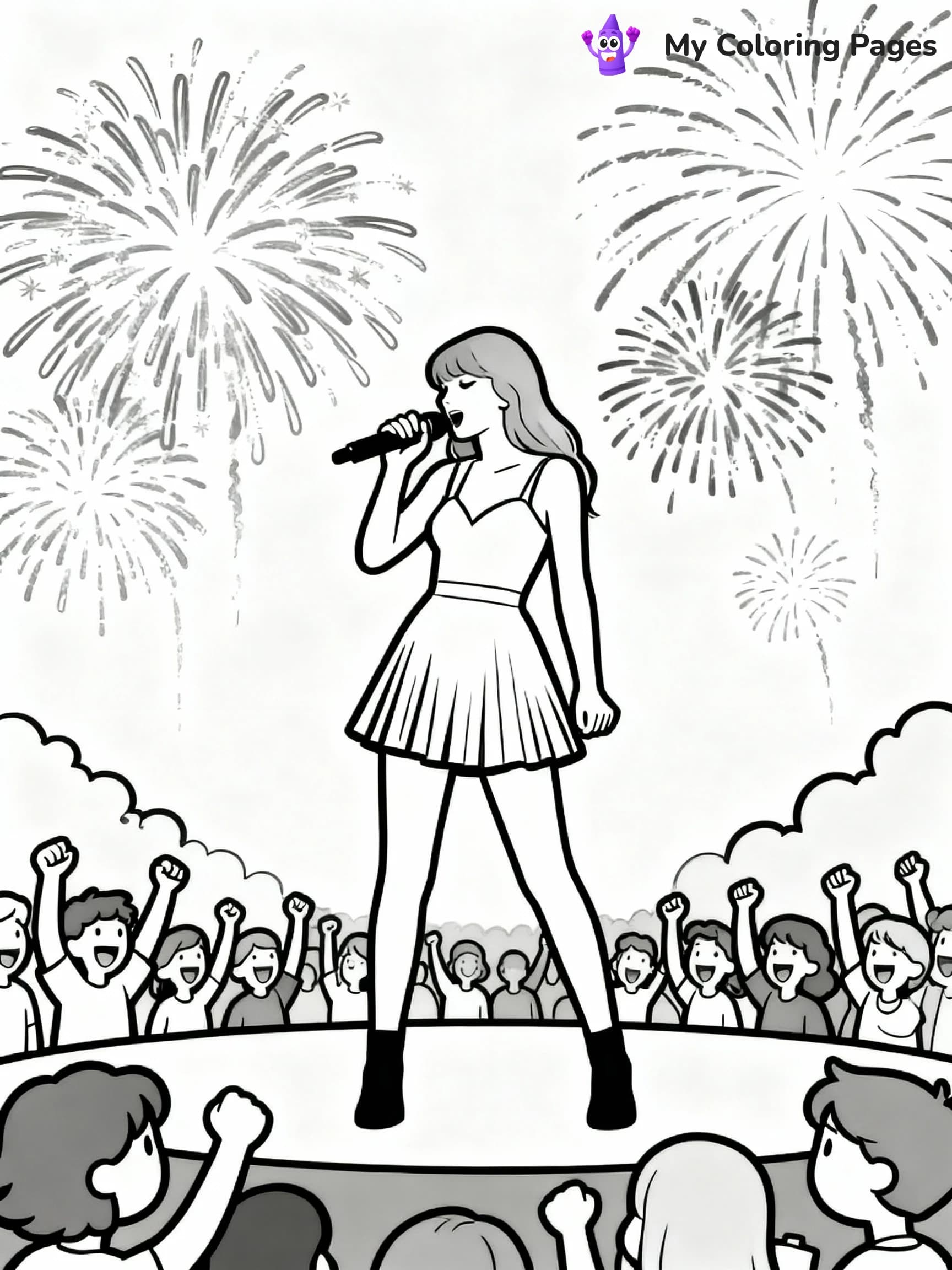 Taylor Swift Coloring Pages - 3