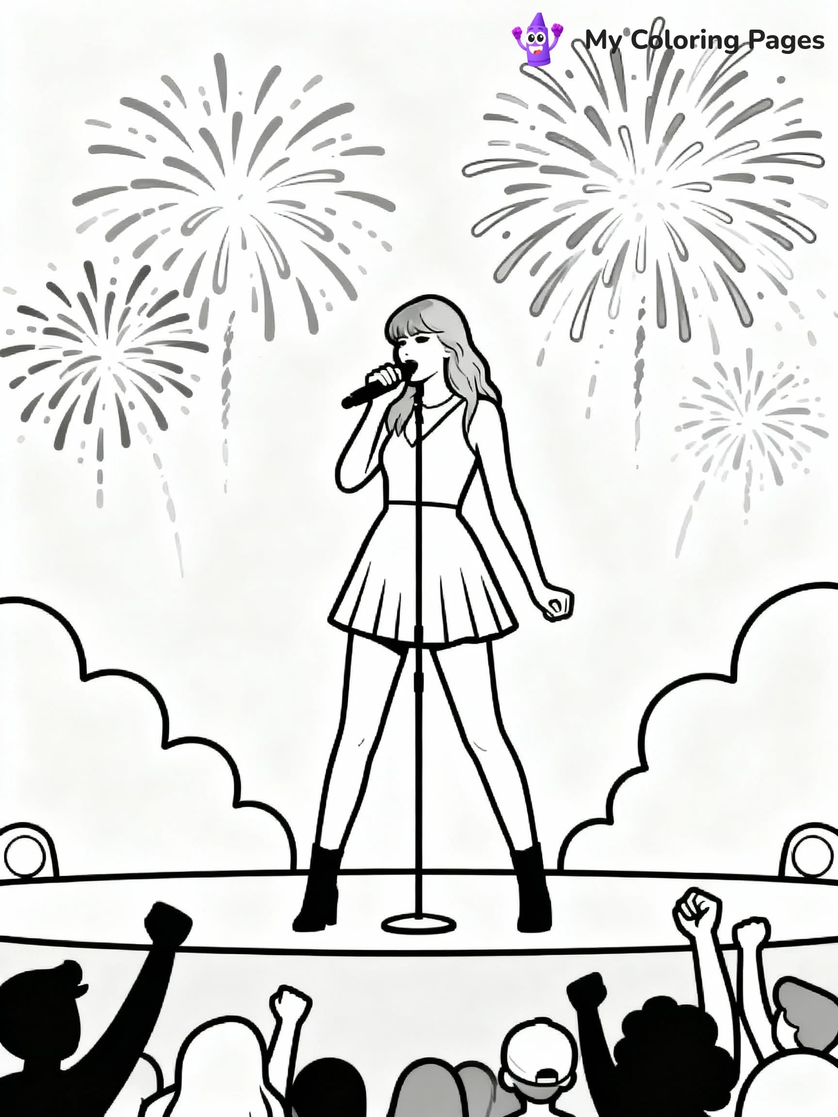 Taylor Swift Coloring Pages - 2