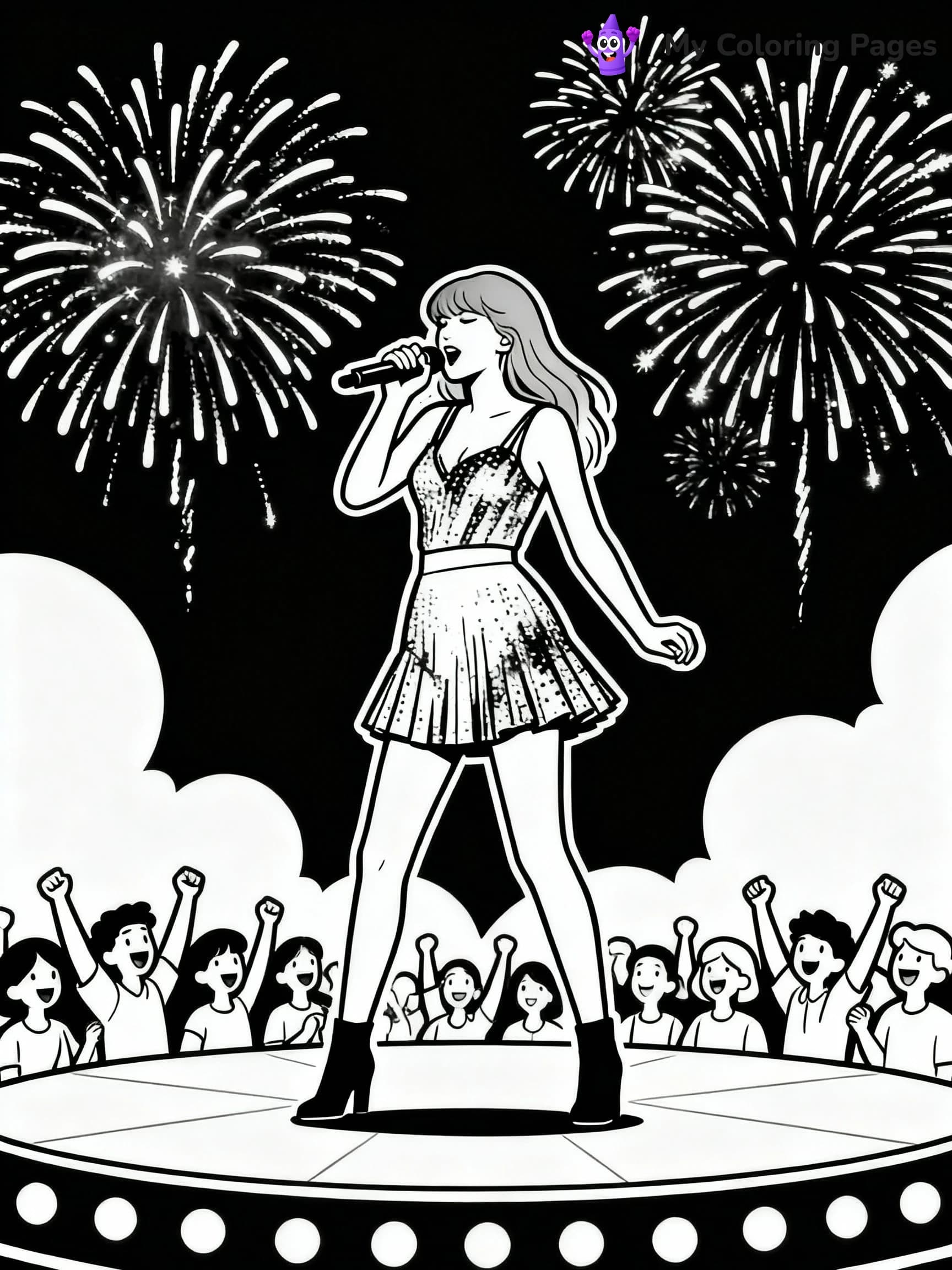 Taylor Swift Coloring Pages - 1