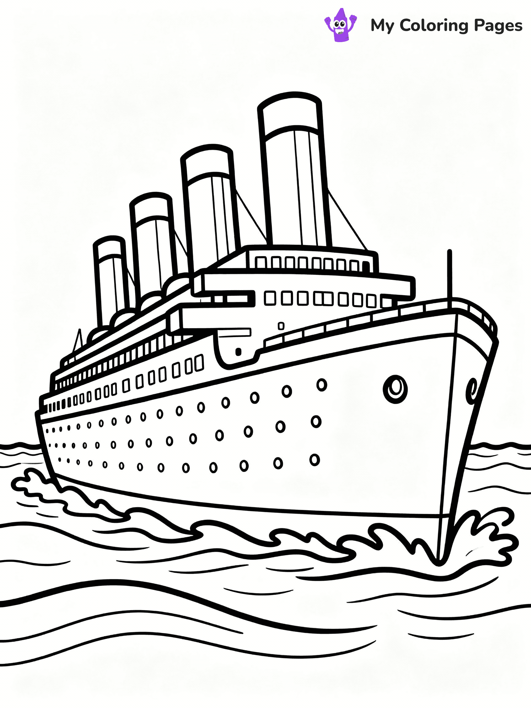 Titanic Coloring Pages - 29