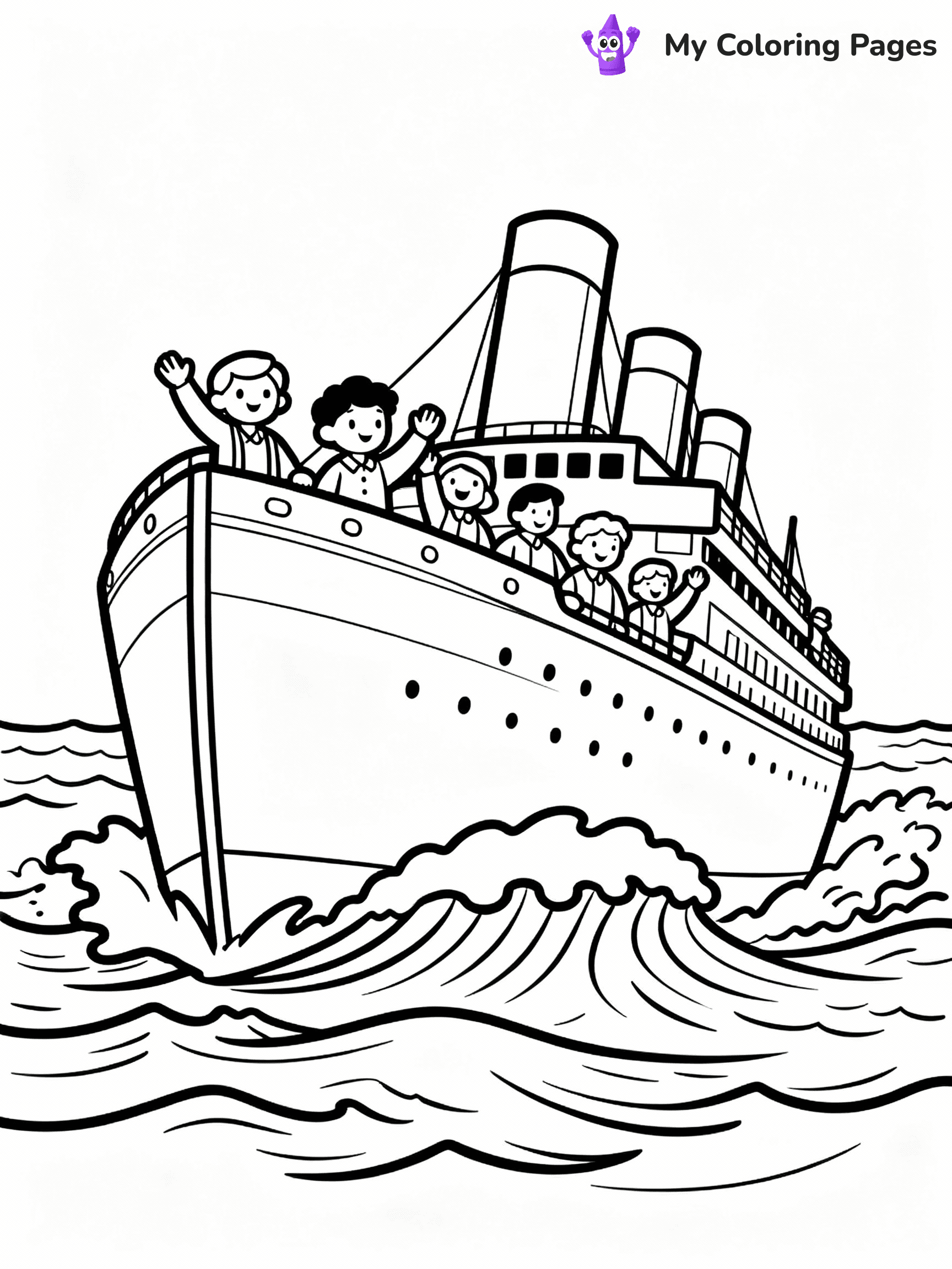 Titanic Coloring Pages - 18
