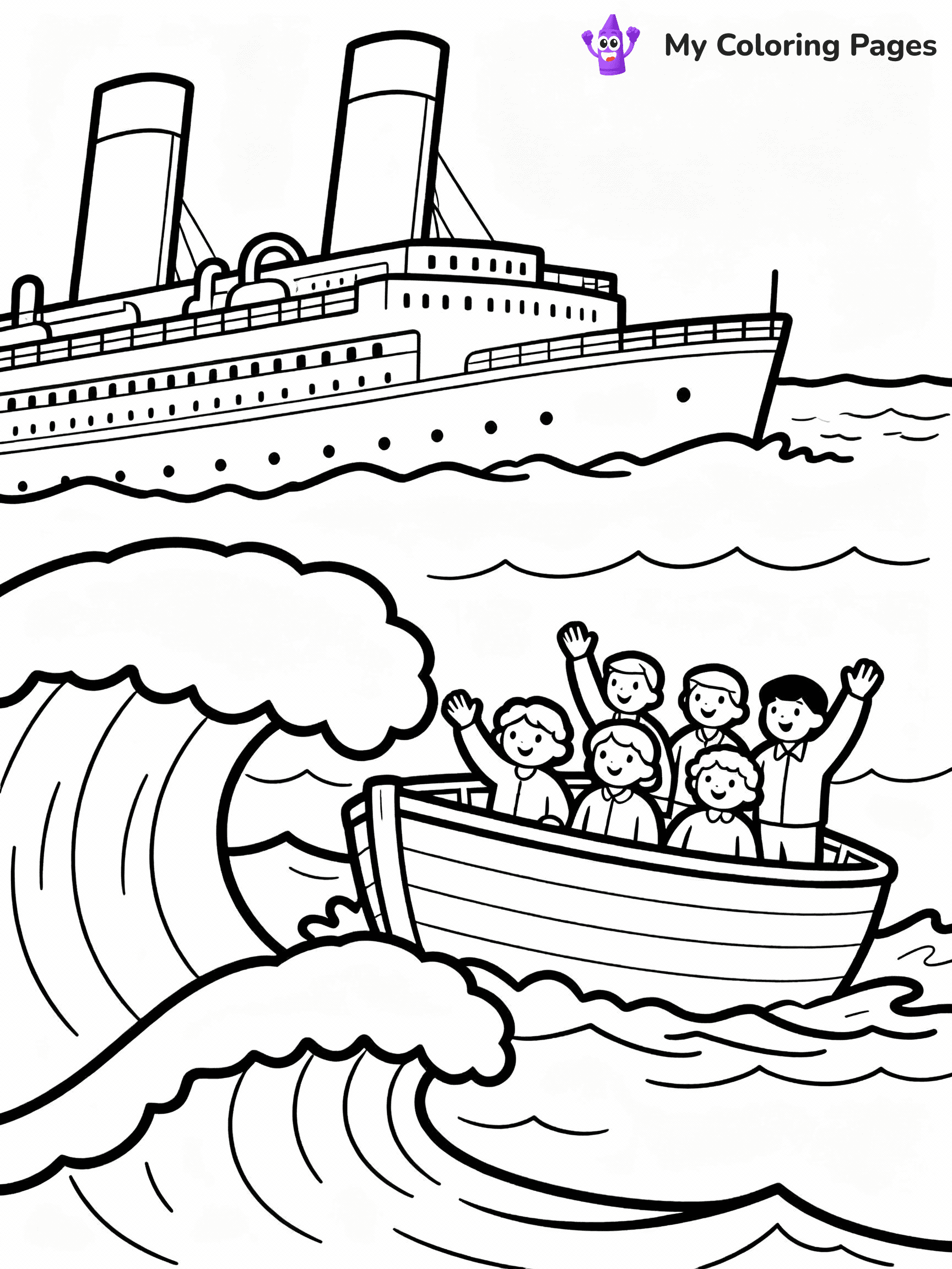 Titanic Coloring Pages - 17