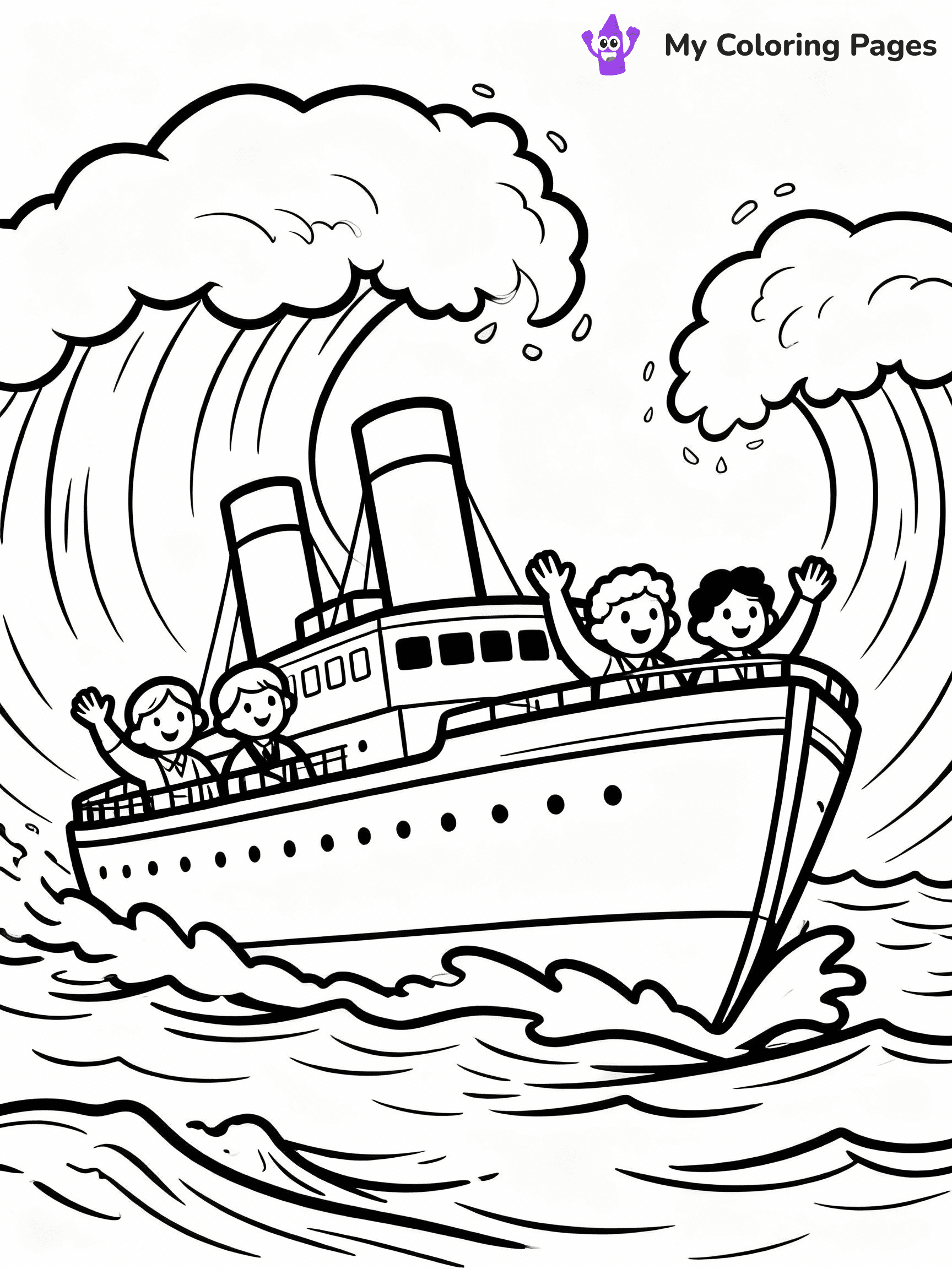 Titanic Coloring Pages - 15