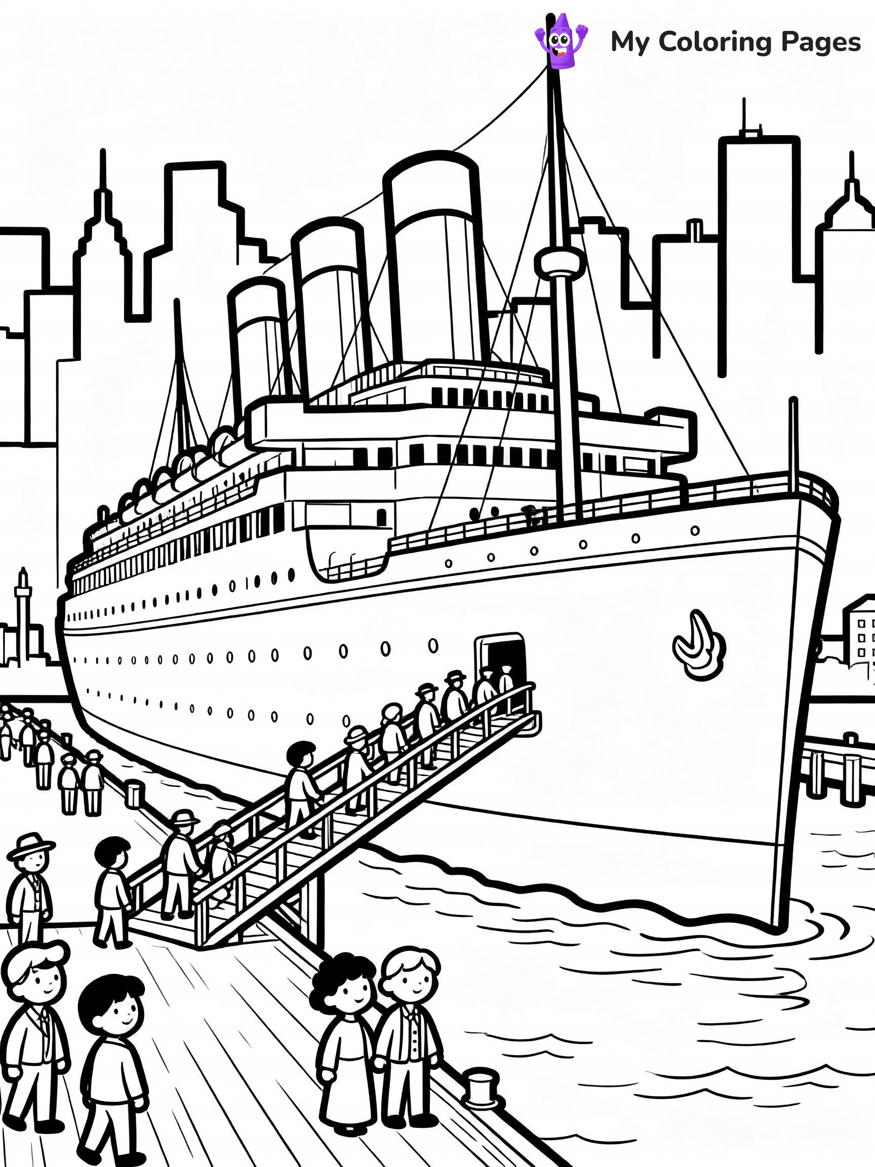 Titanic Coloring Pages - 5