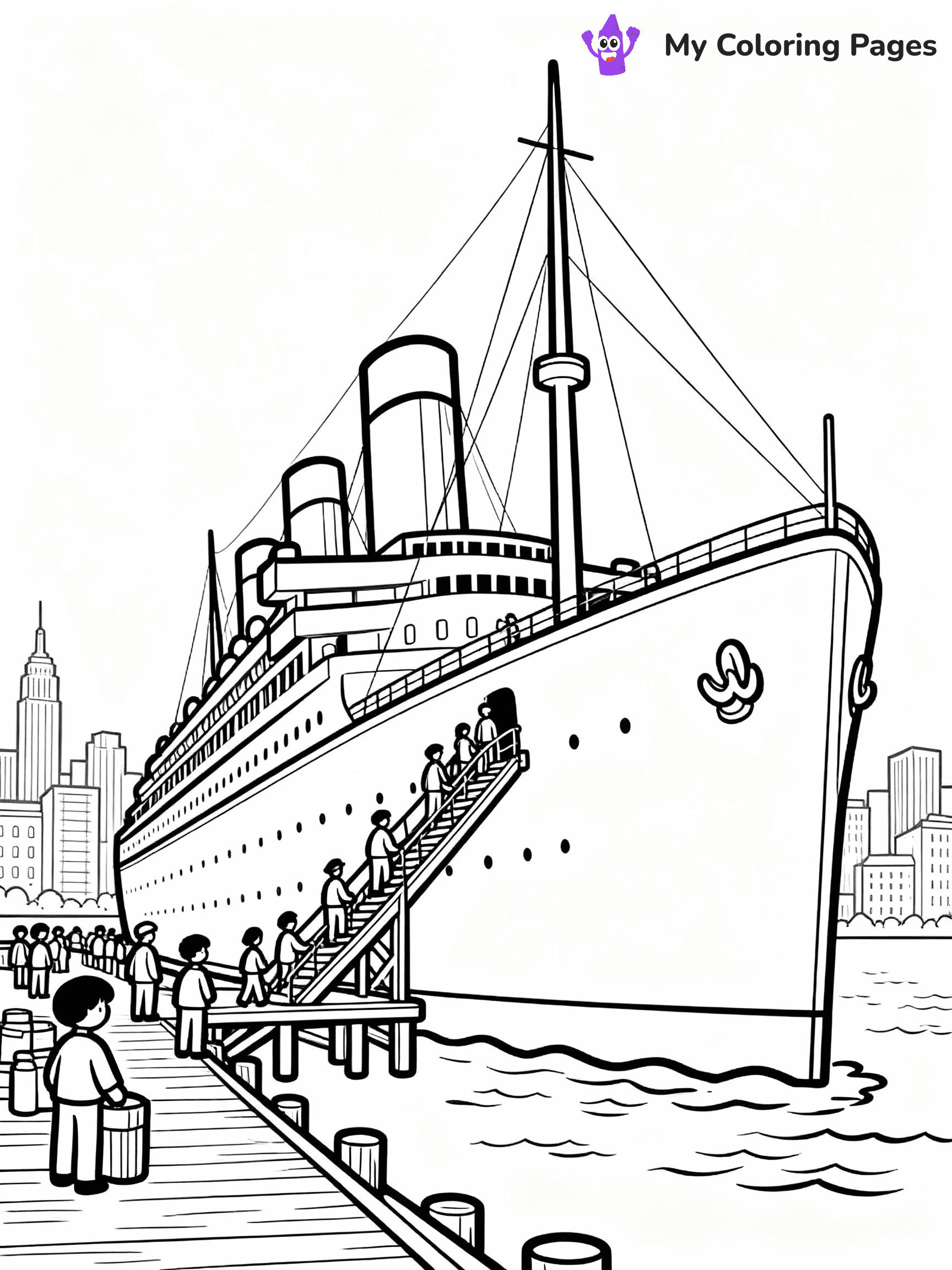 Titanic Coloring Pages - 4