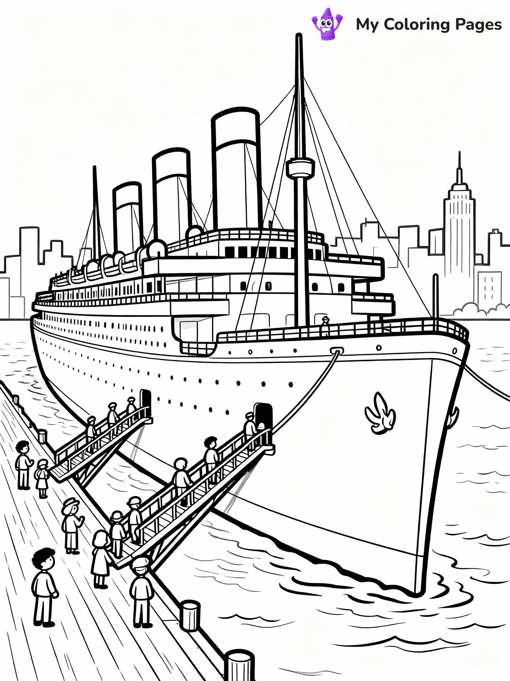 Titanic Coloring Pages - 3