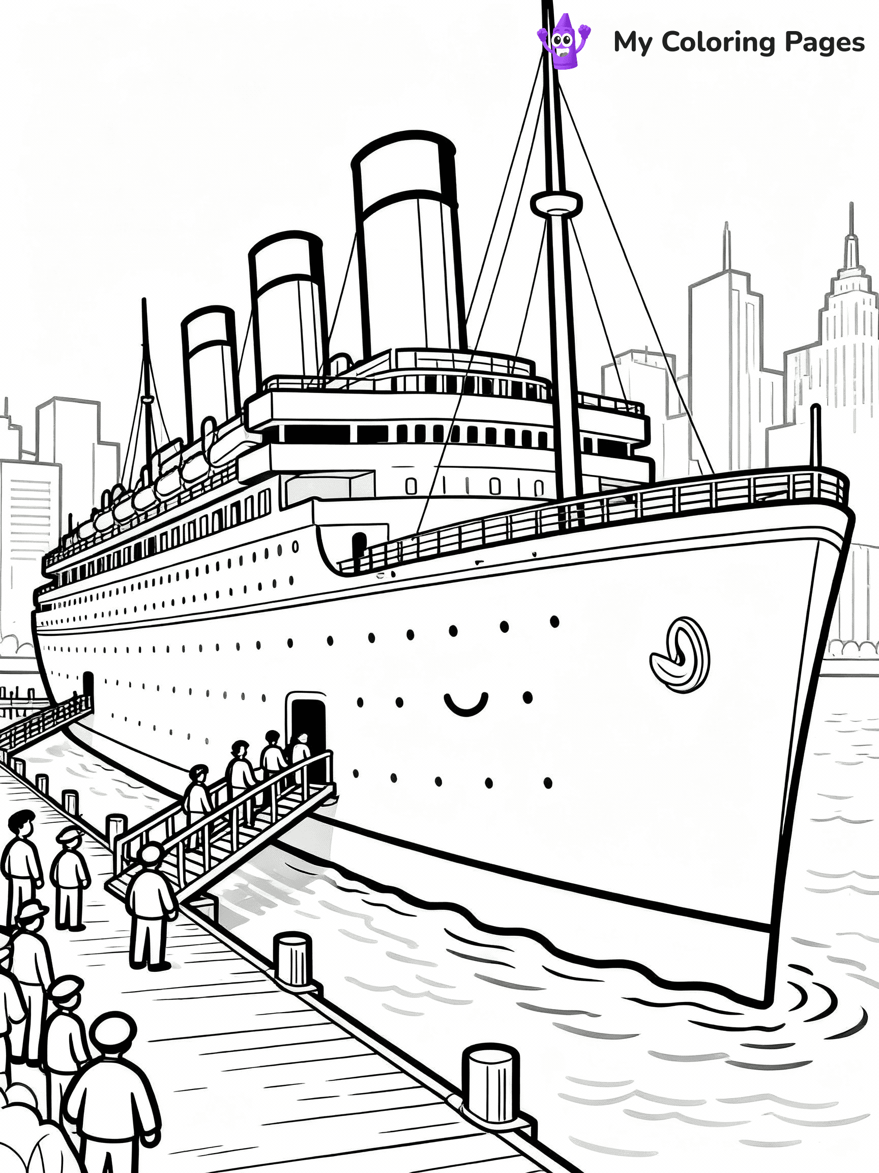 Titanic Coloring Pages - 2