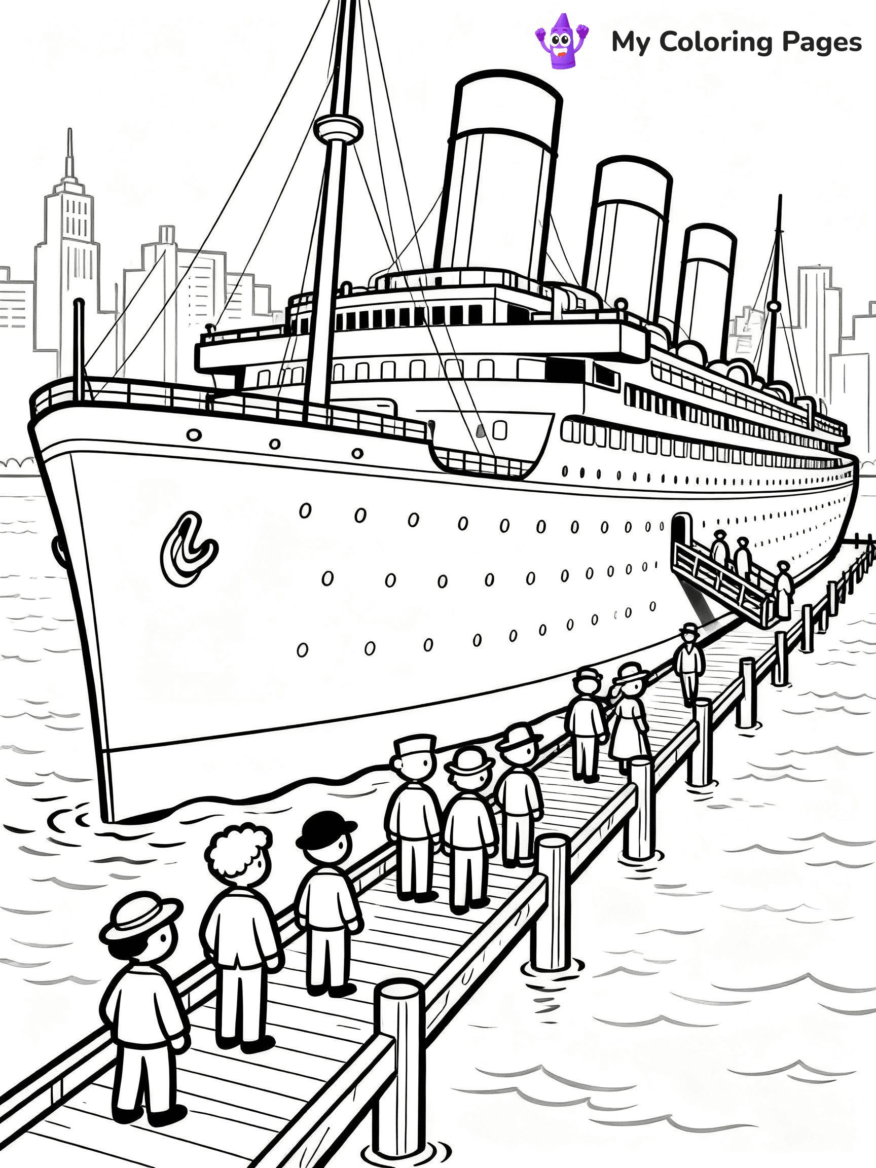 Titanic Coloring Pages - 1