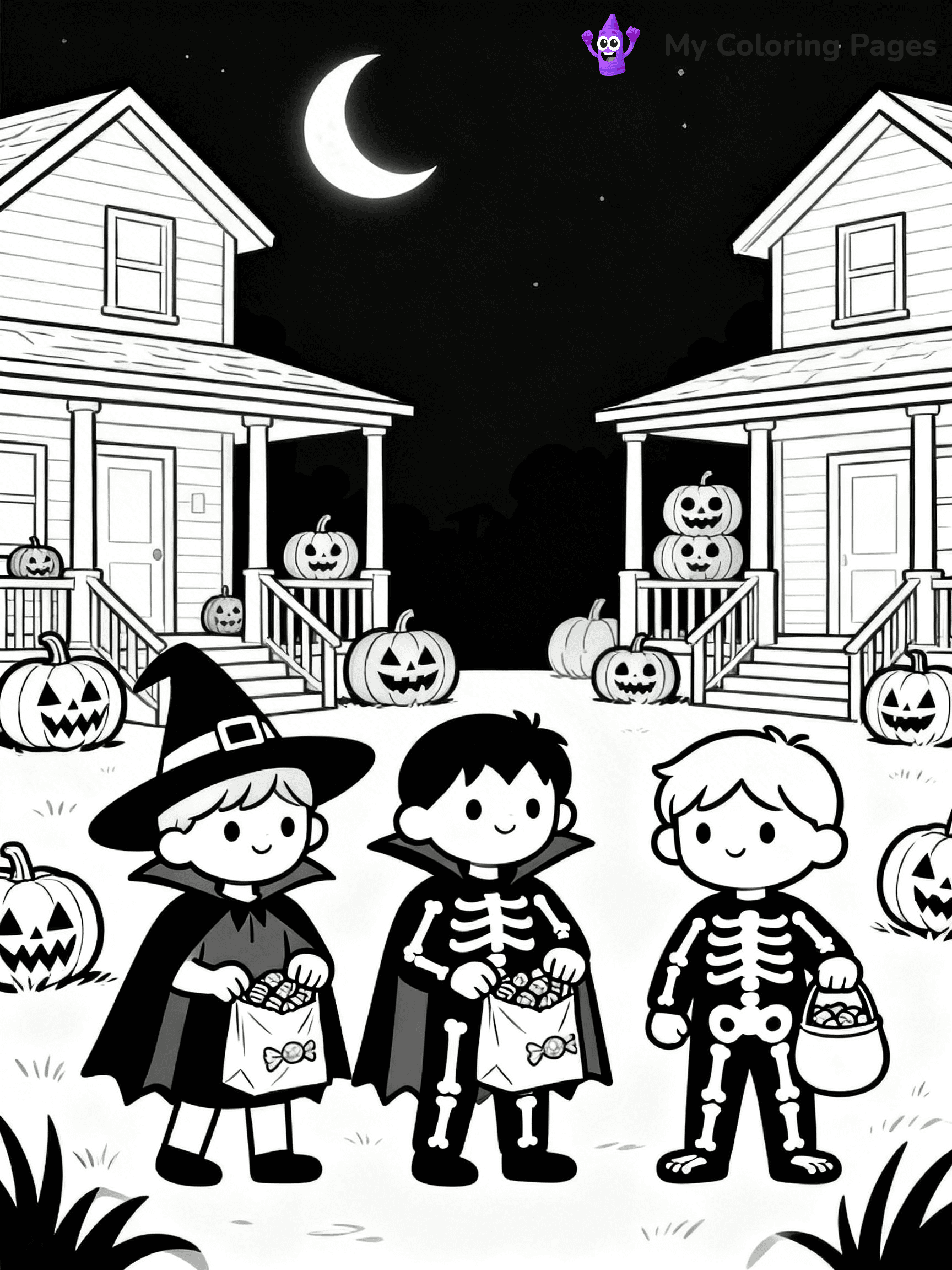 Halloween Candy Coloring Pages - 30