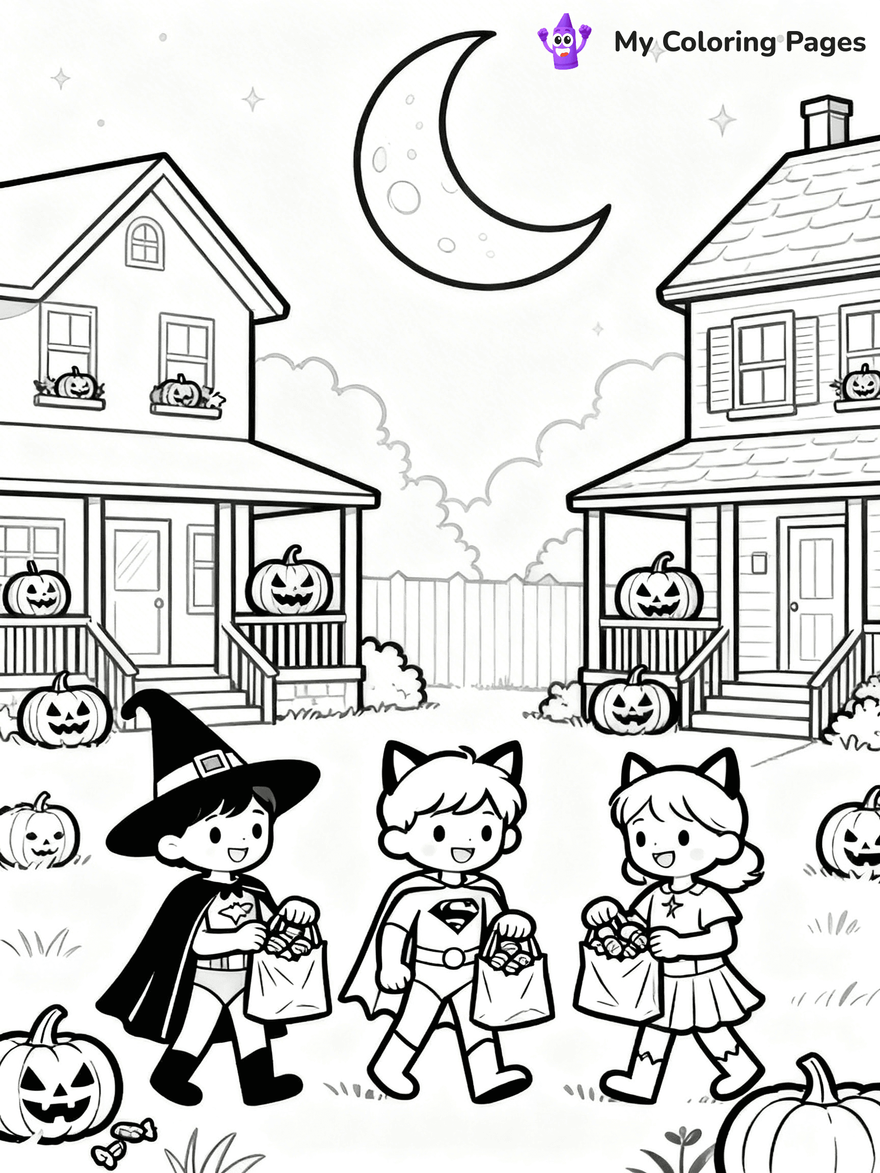 Halloween Candy Coloring Pages - 29