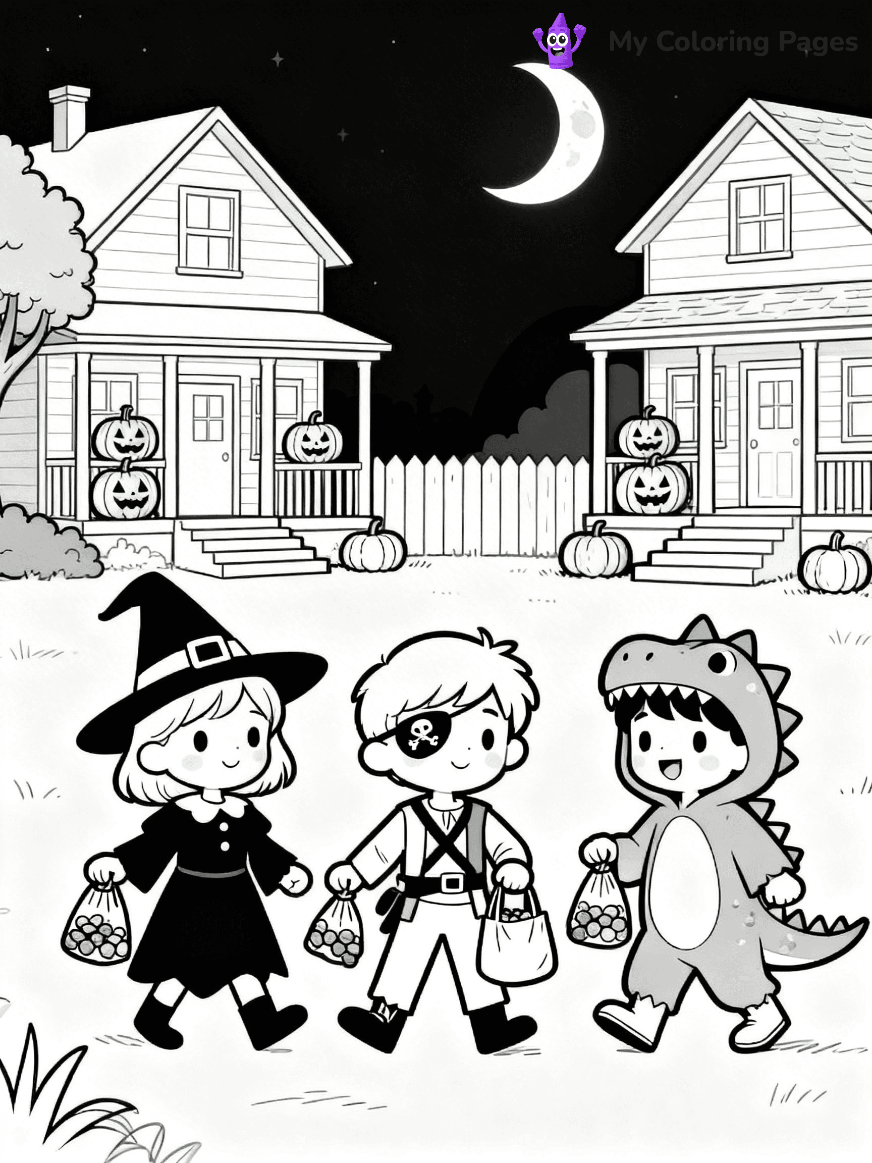 Halloween Candy Coloring Pages - 27