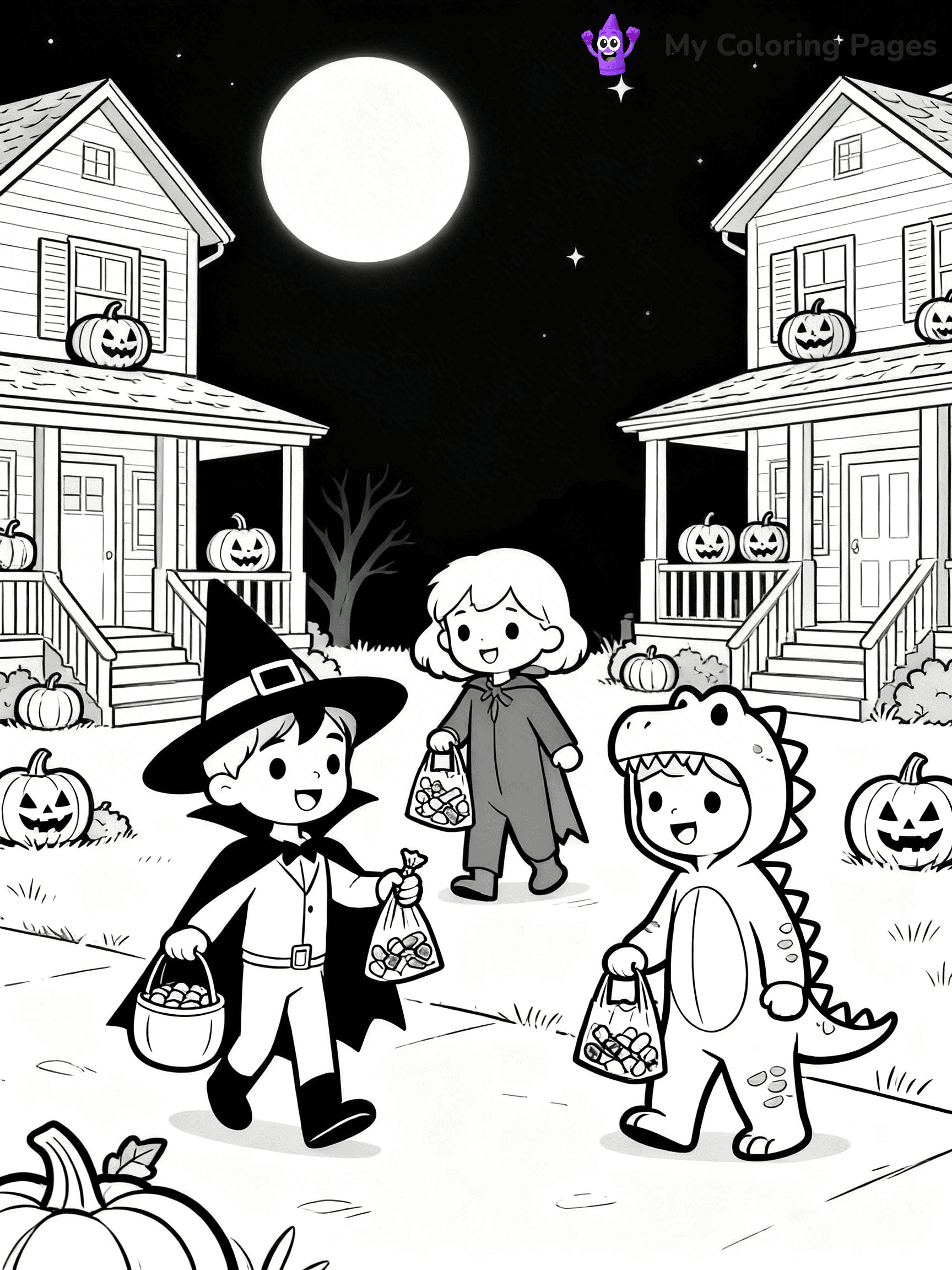 Halloween Candy Coloring Pages - 25