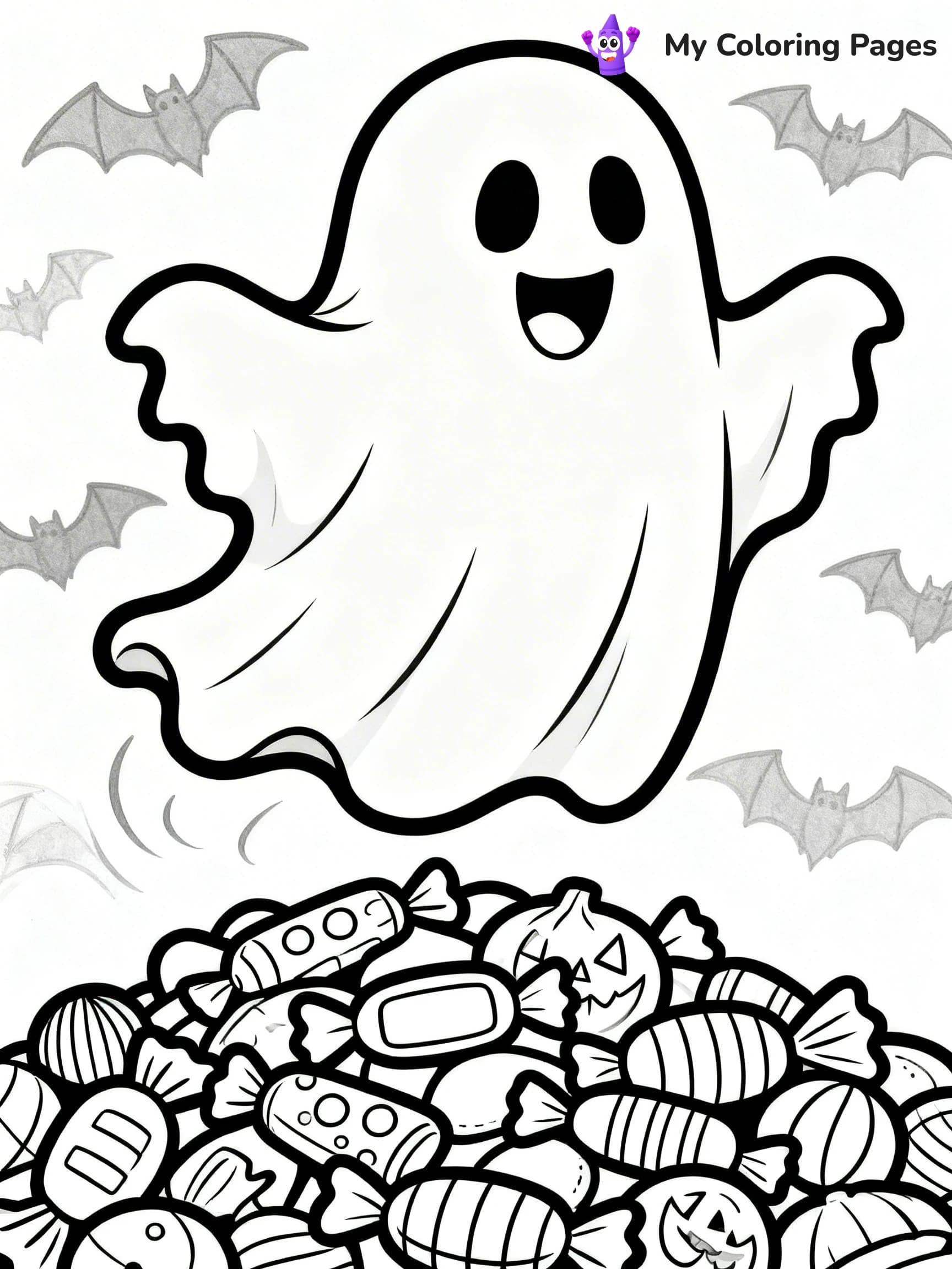 Halloween Candy Coloring Pages - 23