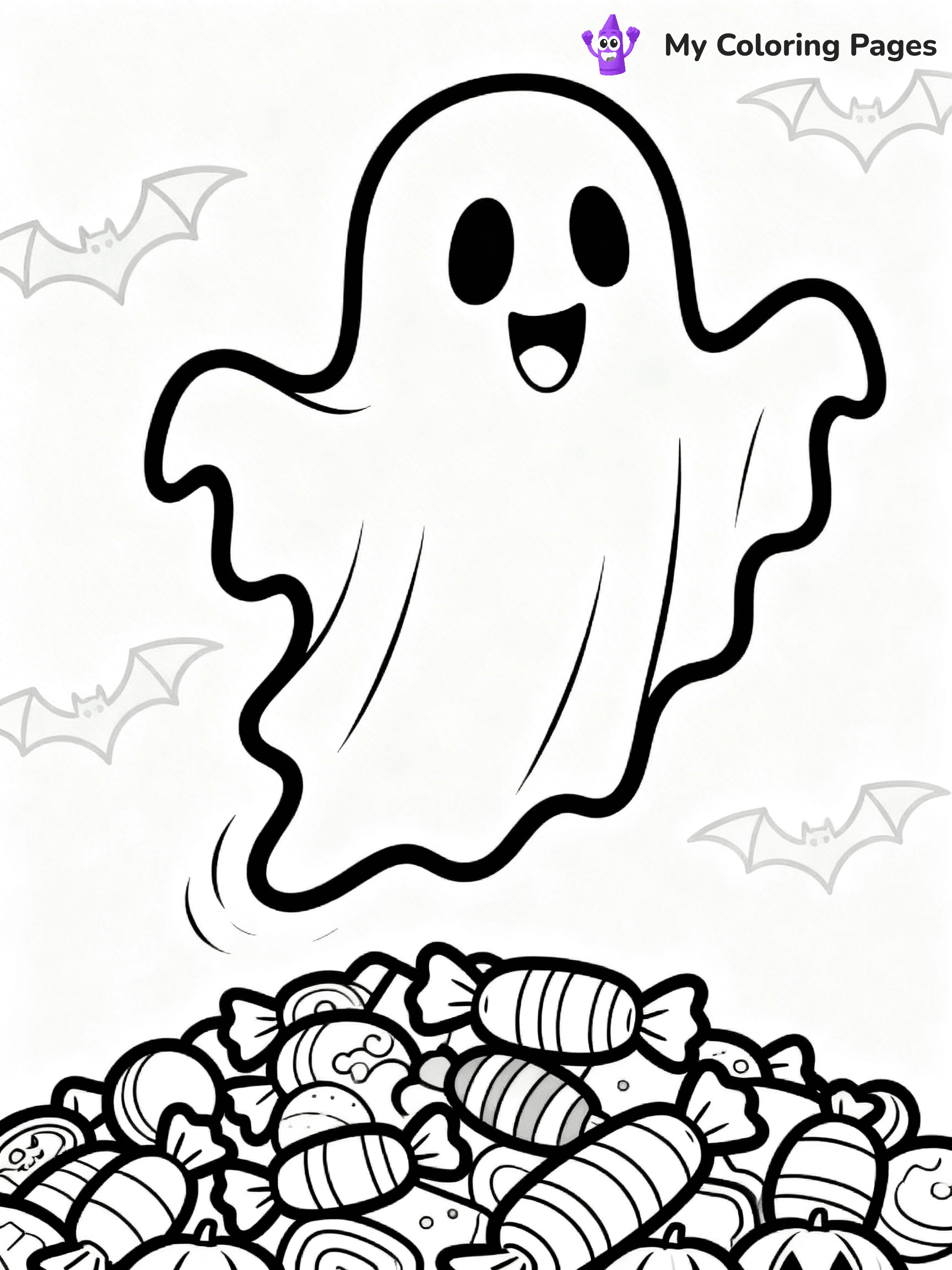 Halloween Candy Coloring Pages - 22