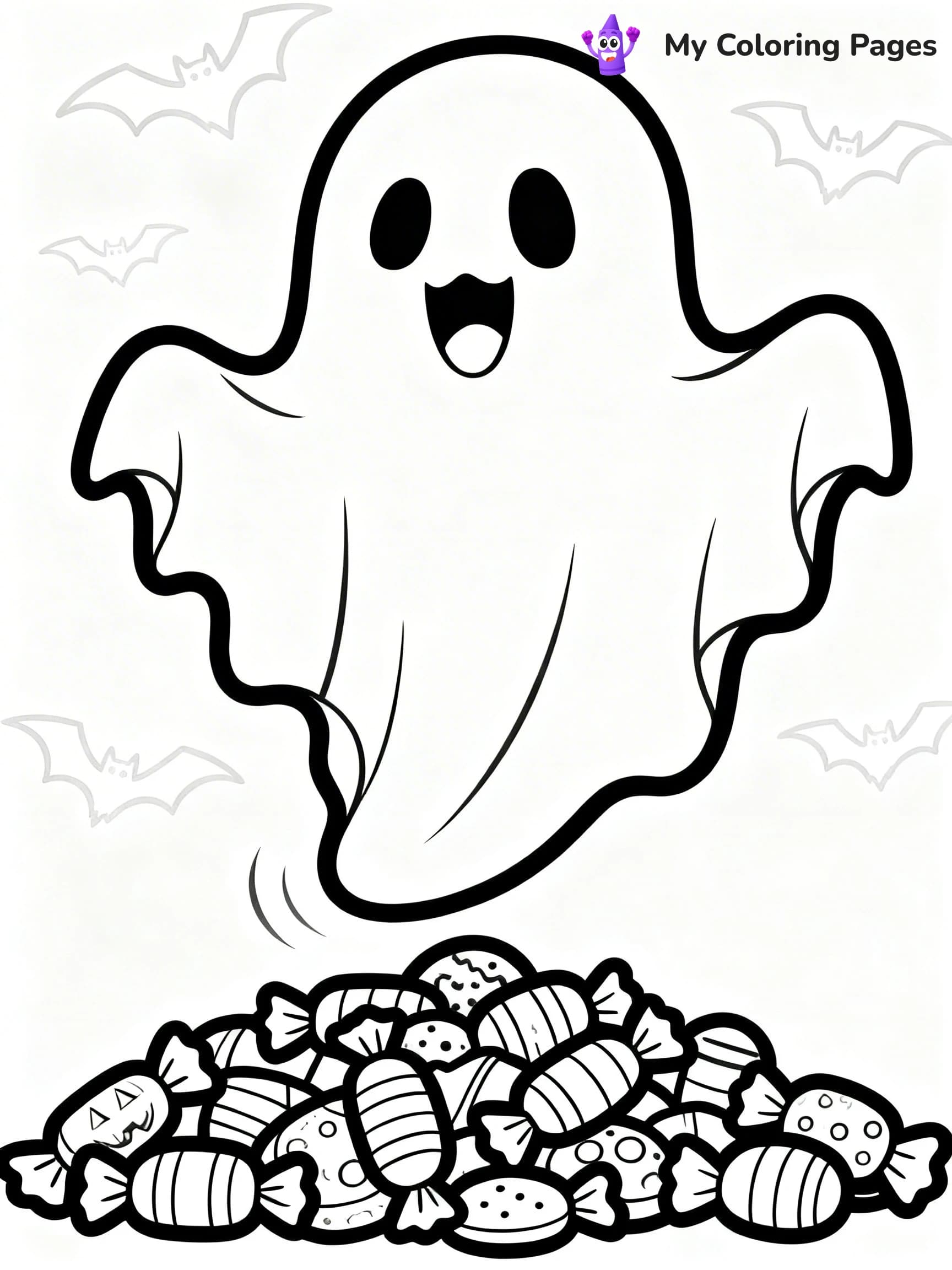 Halloween Candy Coloring Pages - 20