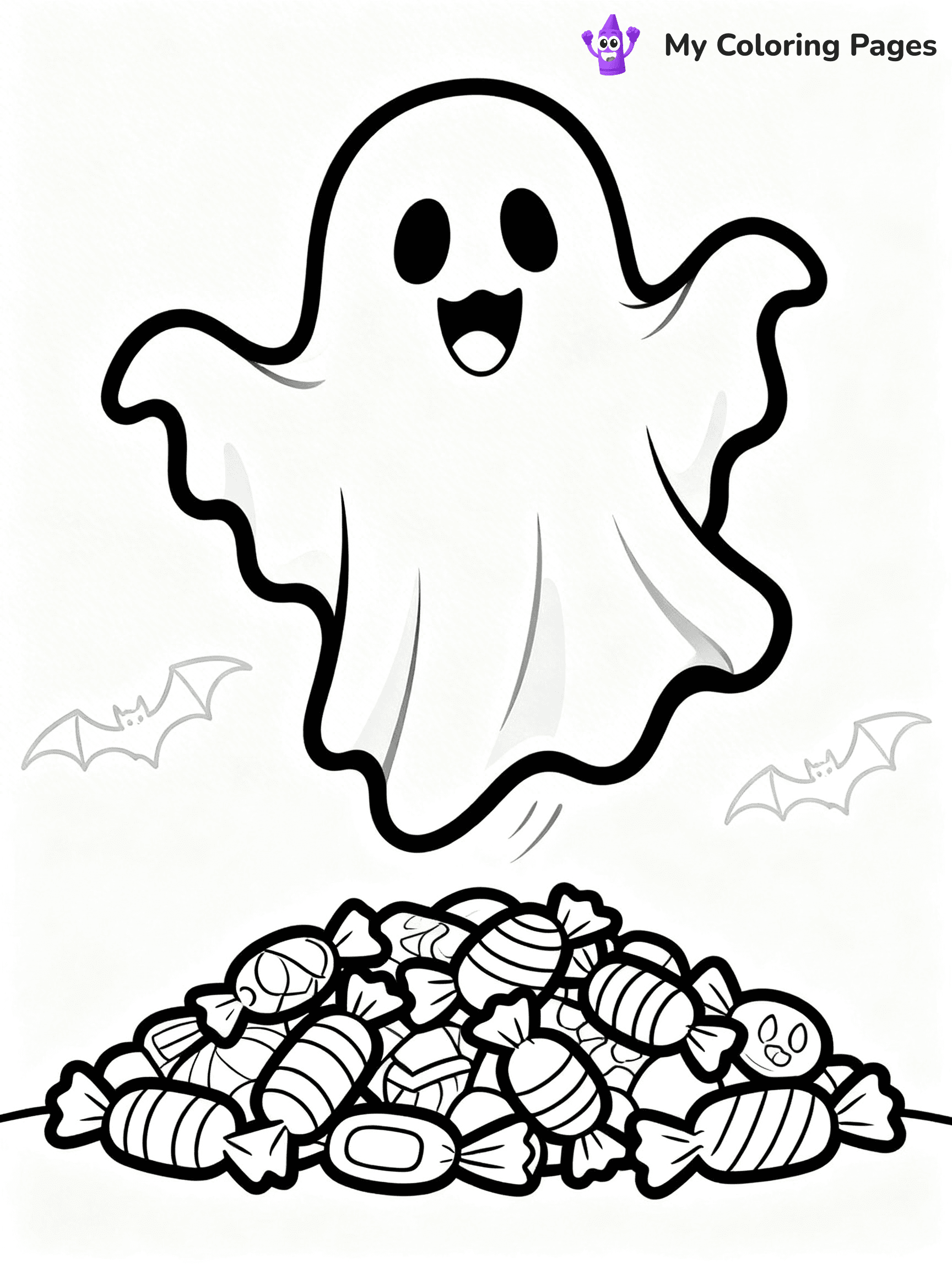 Halloween Candy Coloring Pages - 19