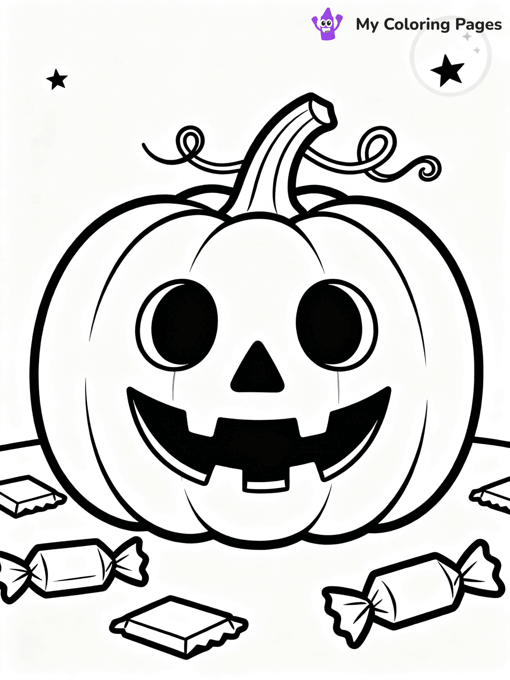 Halloween Candy Coloring Pages - 14