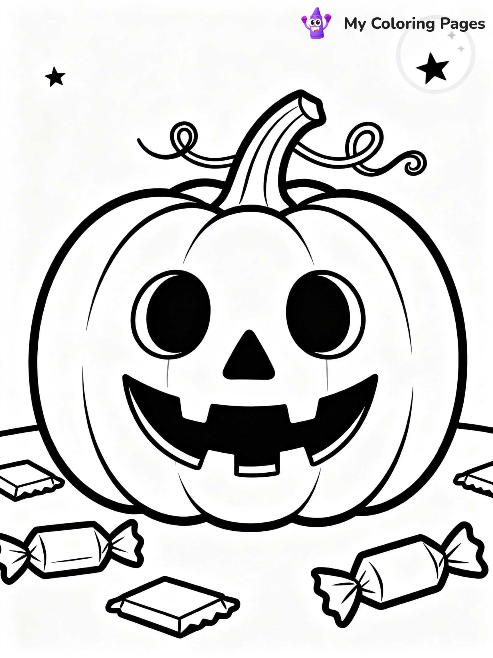 Halloween Candy Coloring Pages - 14