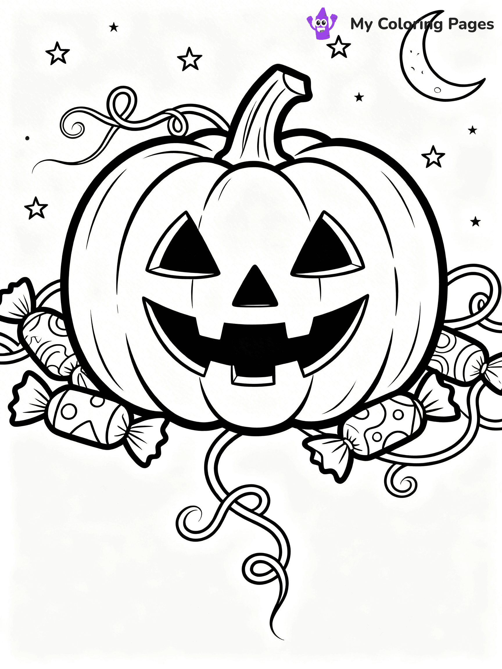 Halloween Candy Coloring Pages - 13