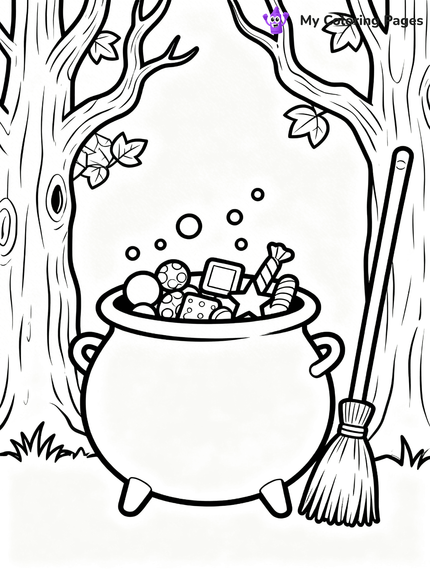 Halloween Candy Coloring Pages - 12