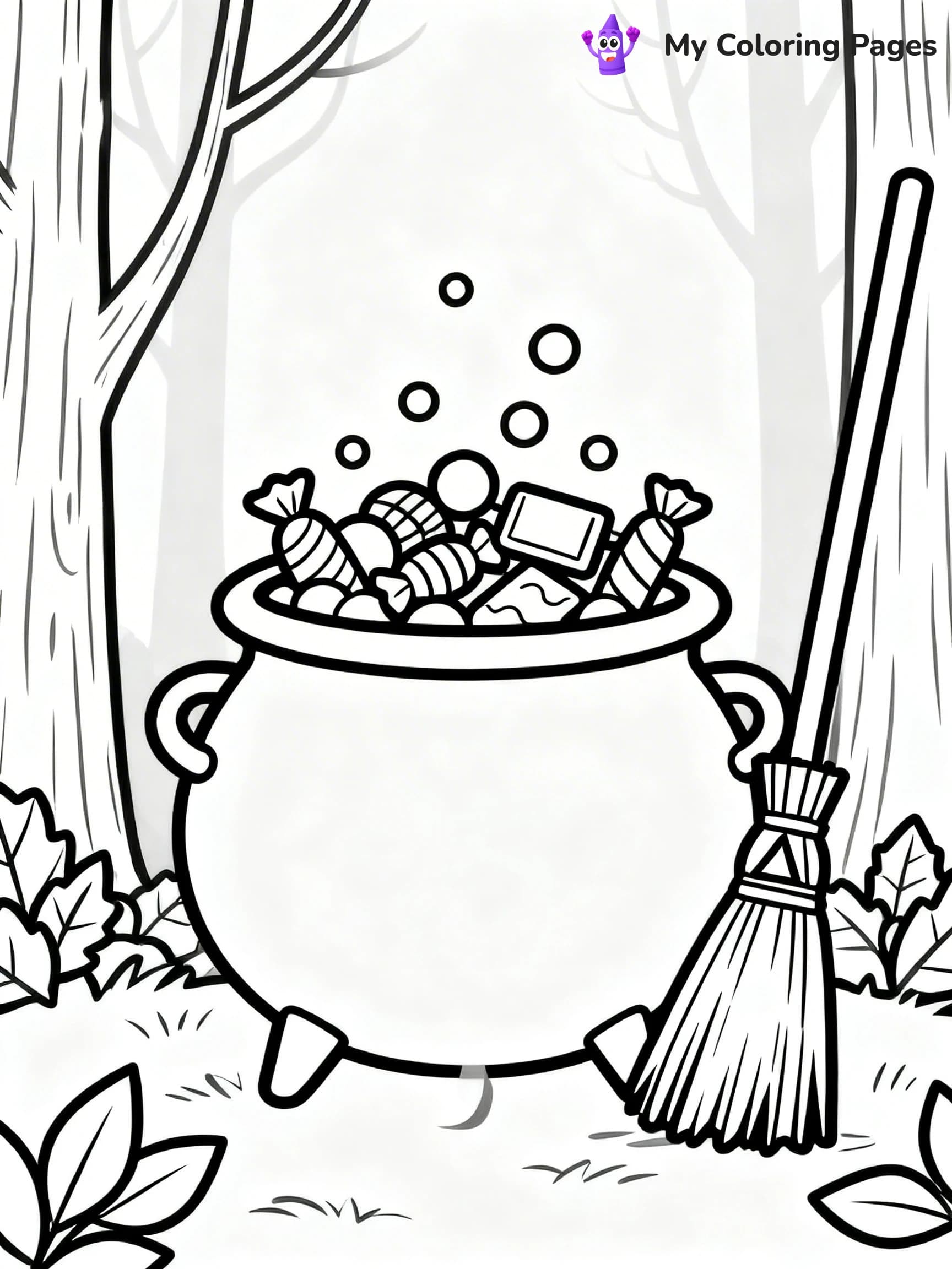 Halloween Candy Coloring Pages - 11