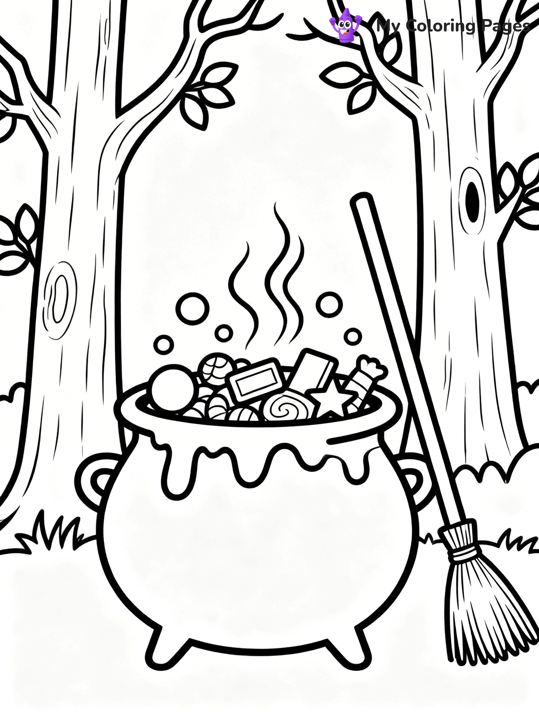 Halloween Candy Coloring Pages - 10
