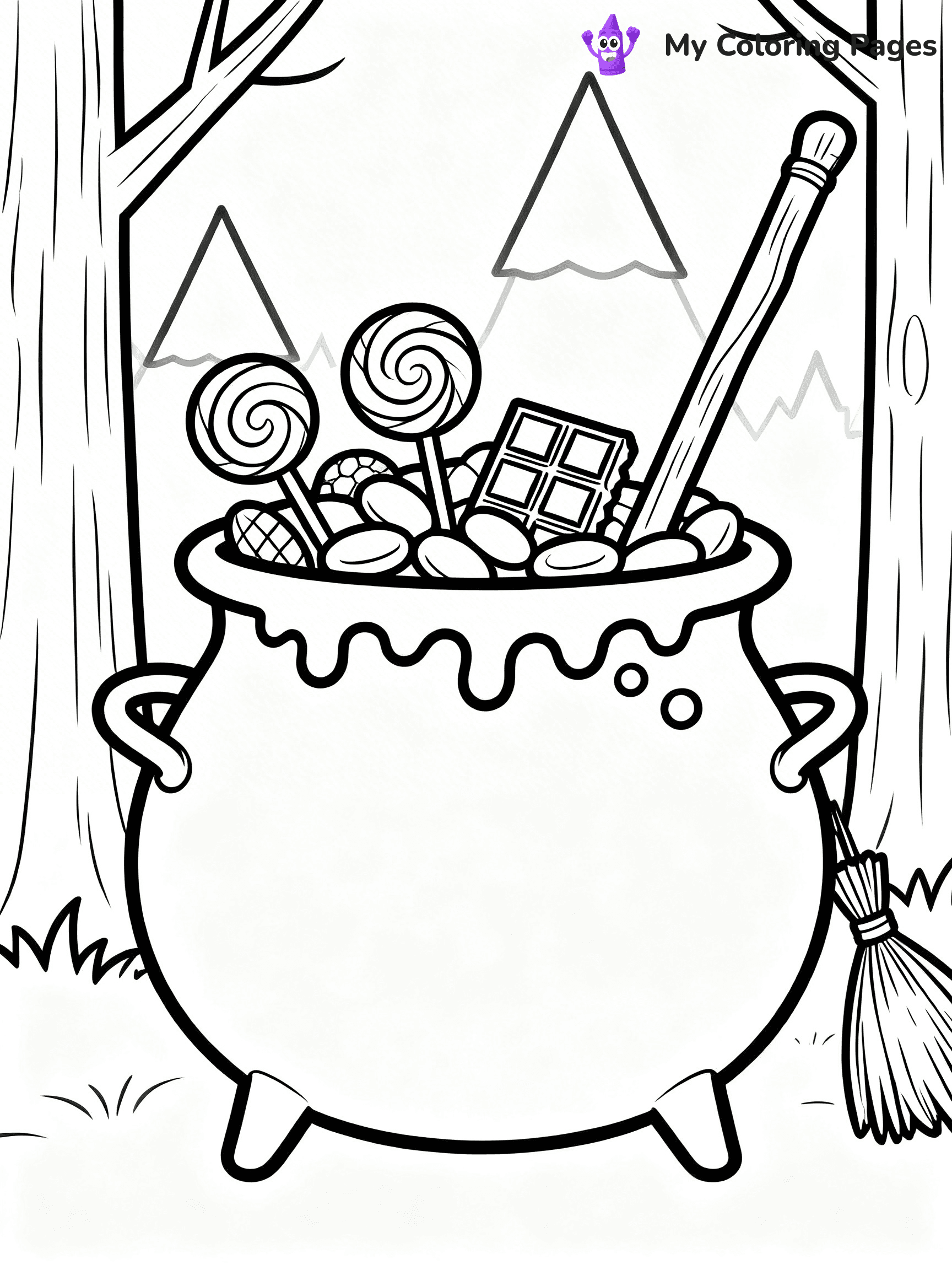 Halloween Candy Coloring Pages - 9