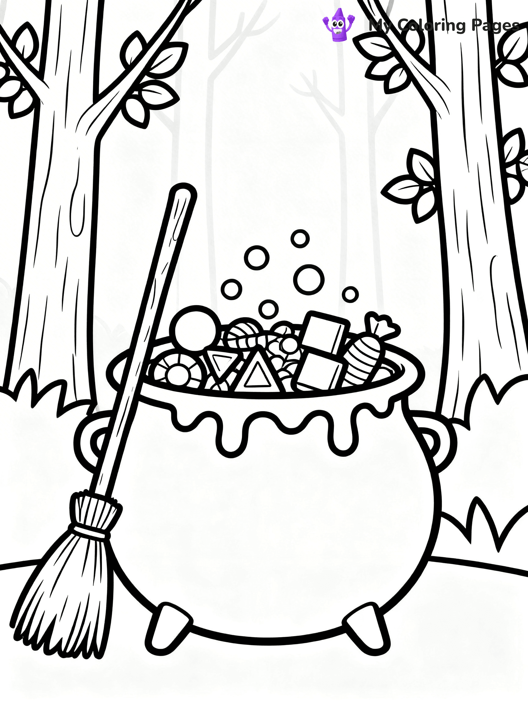 Halloween Candy Coloring Pages - 8