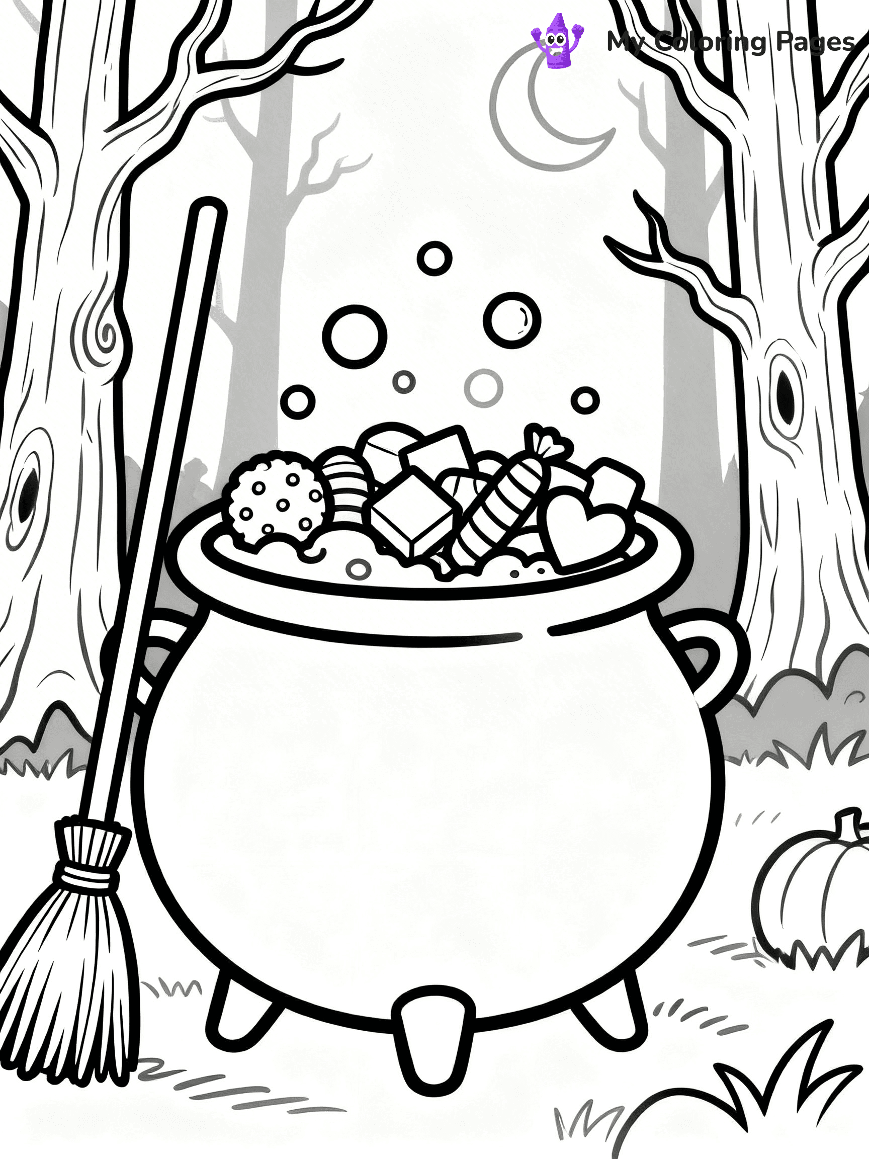 Halloween Candy Coloring Pages - 7
