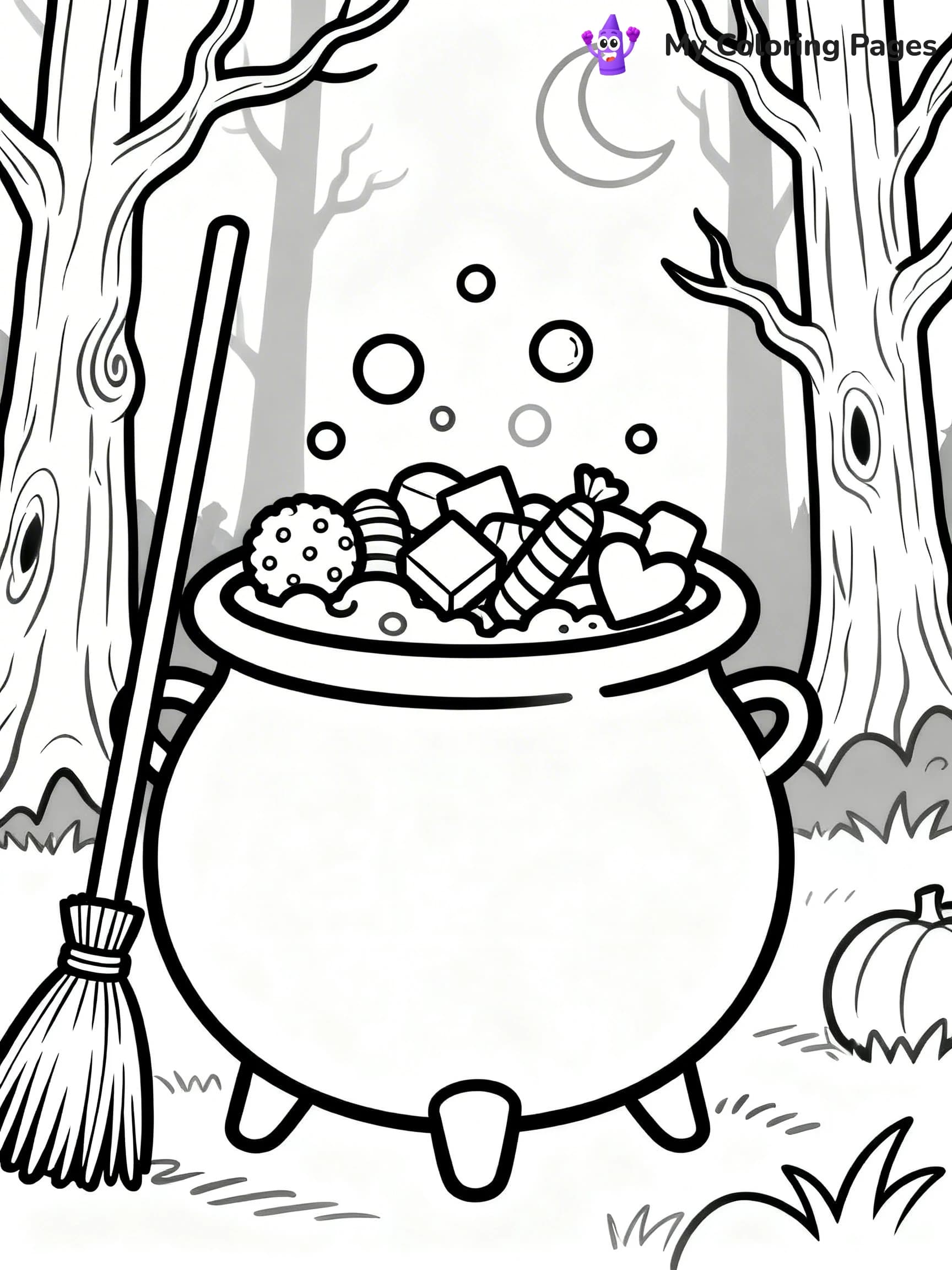 Halloween Candy Coloring Pages - 7