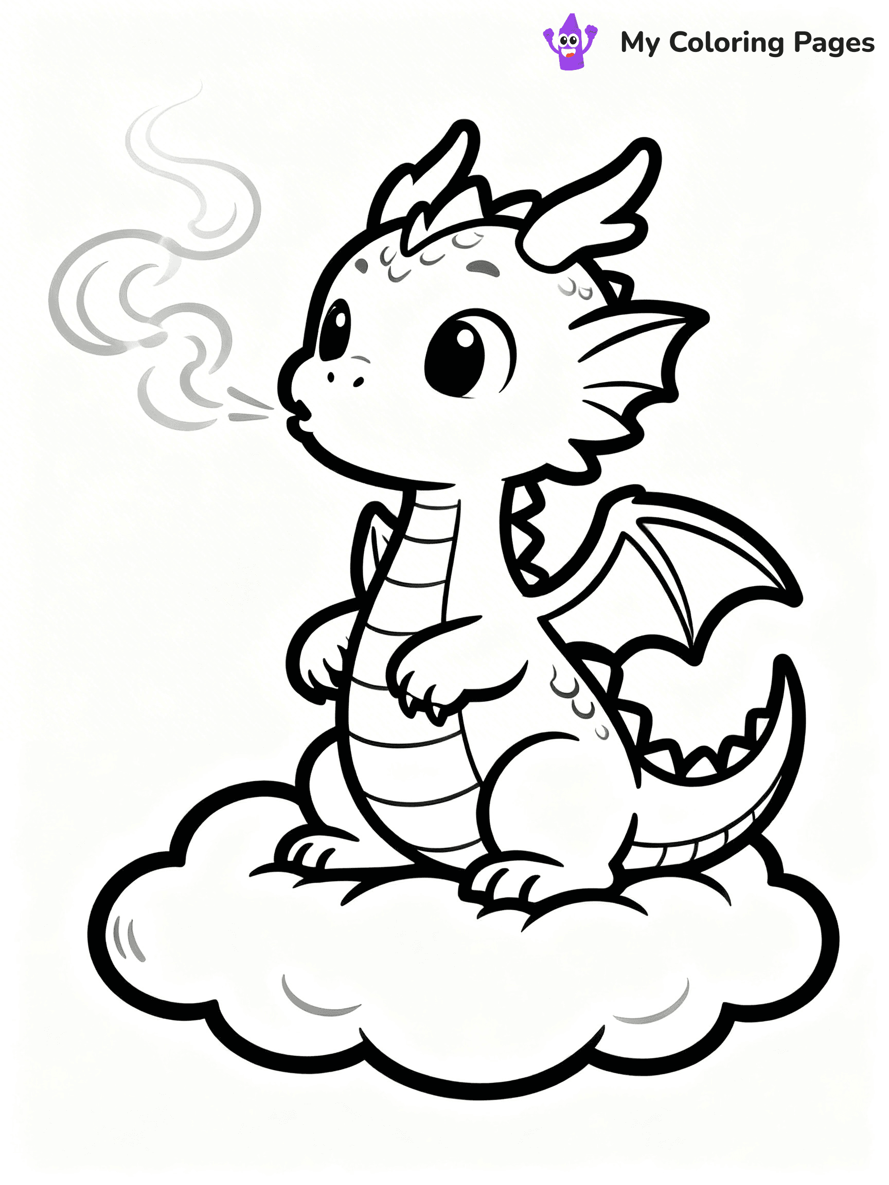 Baby Dragon Coloring Pages - 77