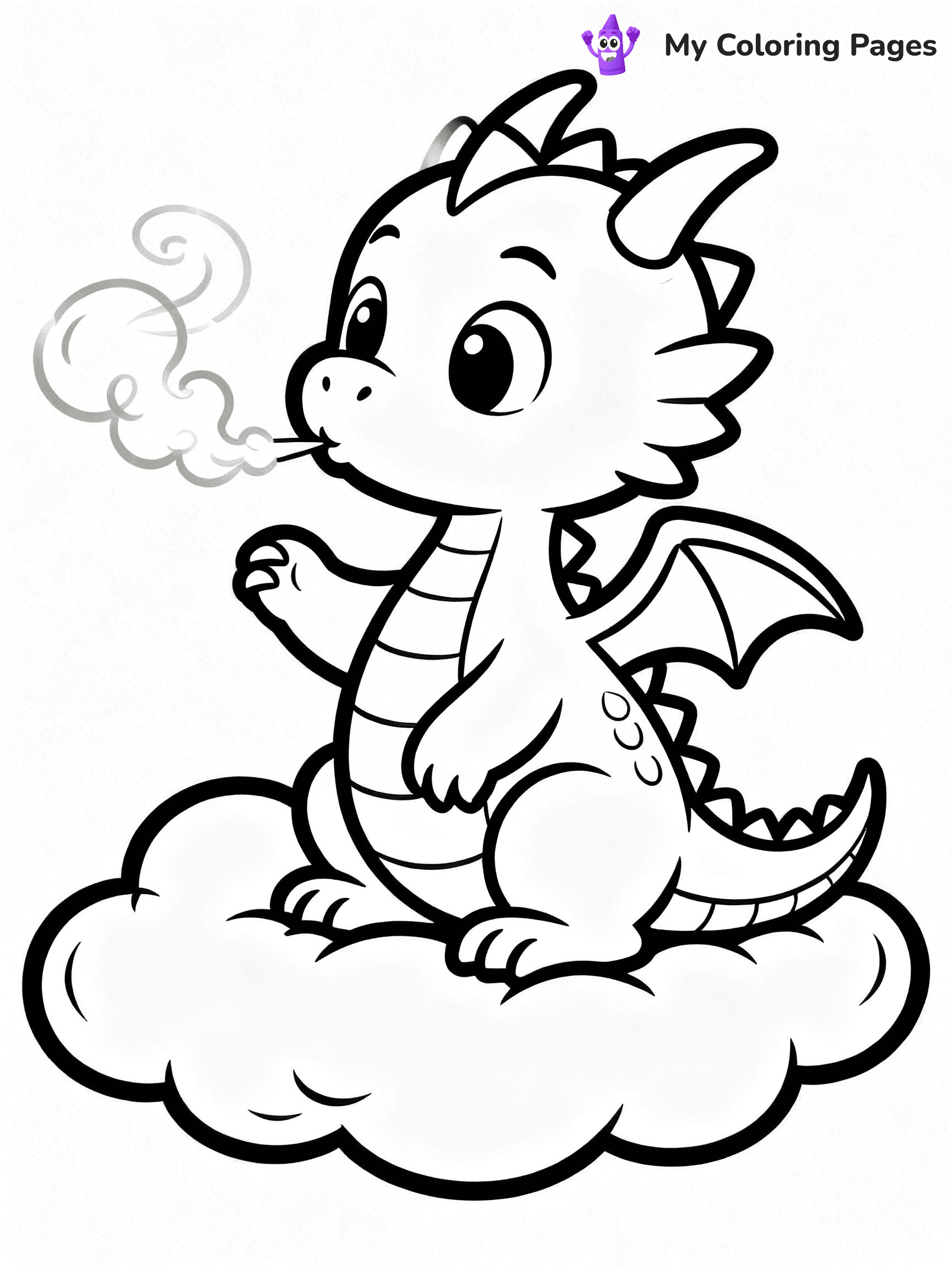 Baby Dragon Coloring Pages - 76