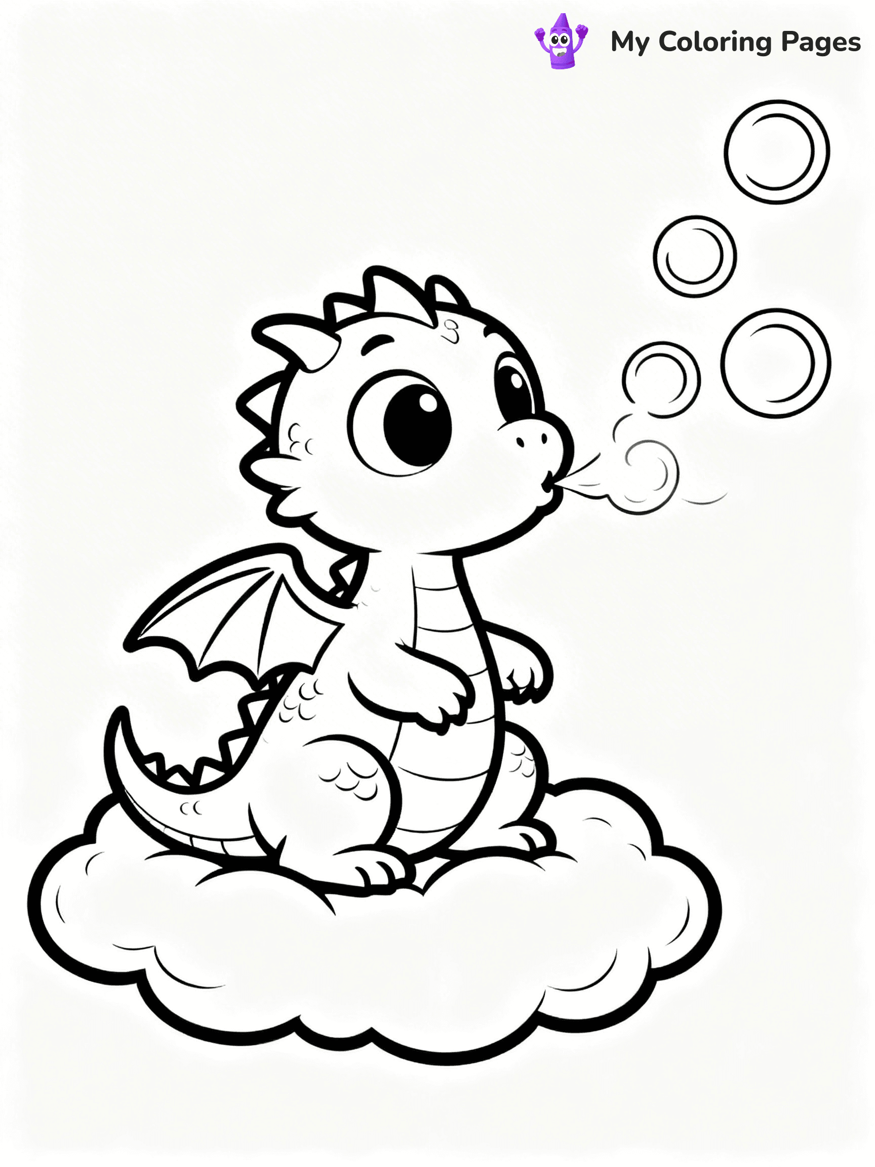 Baby Dragon Coloring Pages - 75