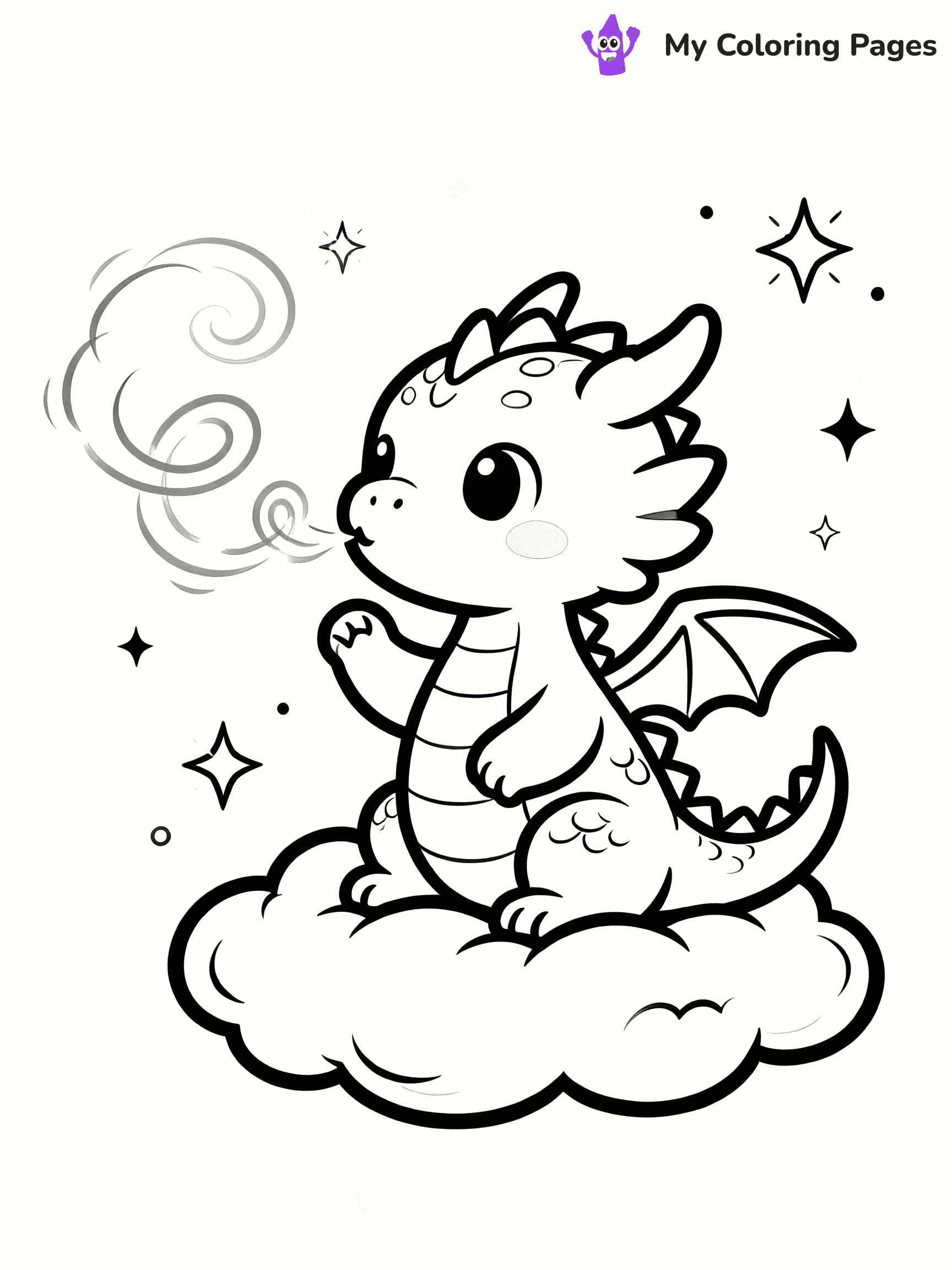 Baby Dragon Coloring Pages - 73