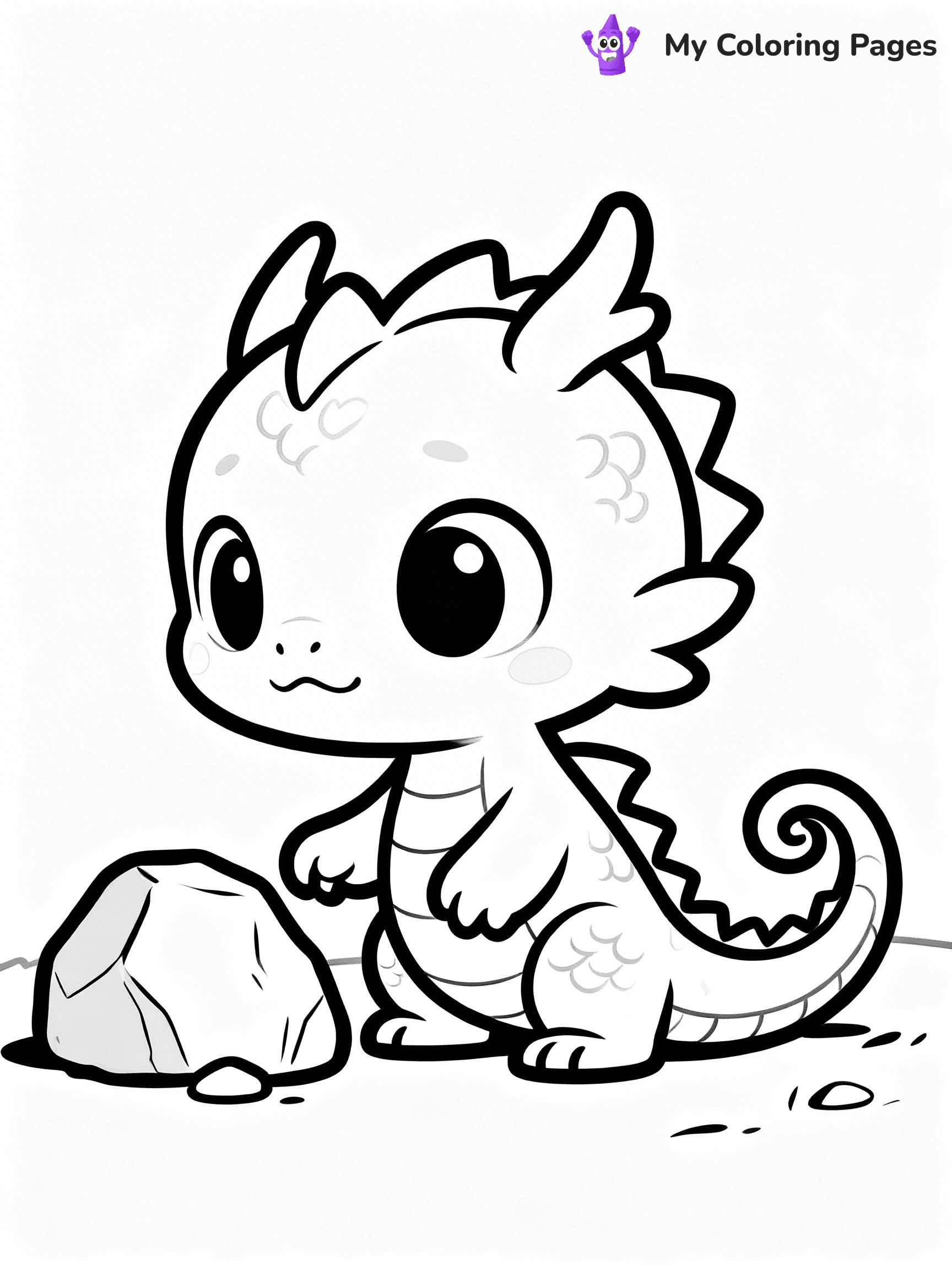 Baby Dragon Coloring Pages - 71