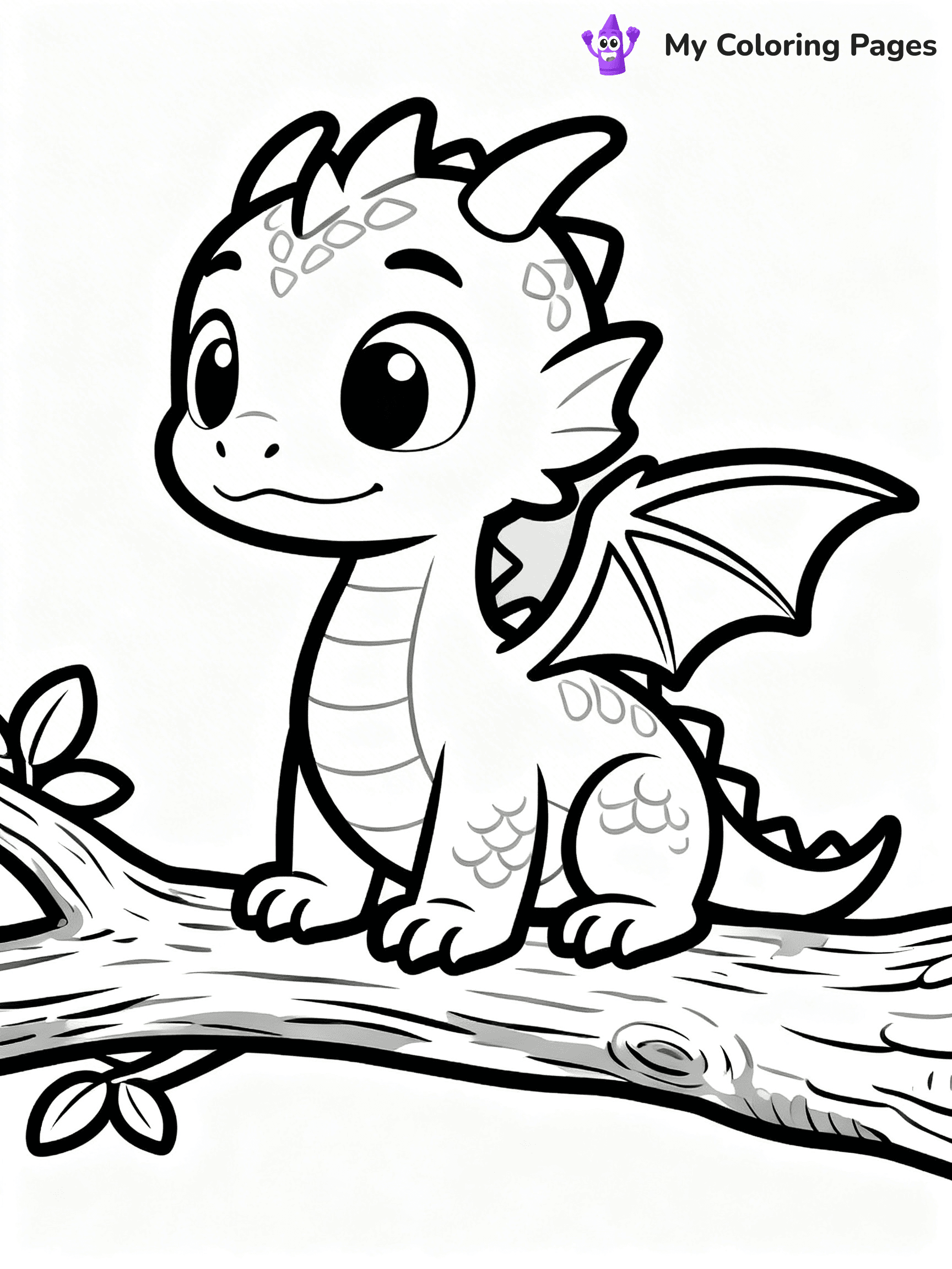 Baby Dragon Coloring Pages - 70