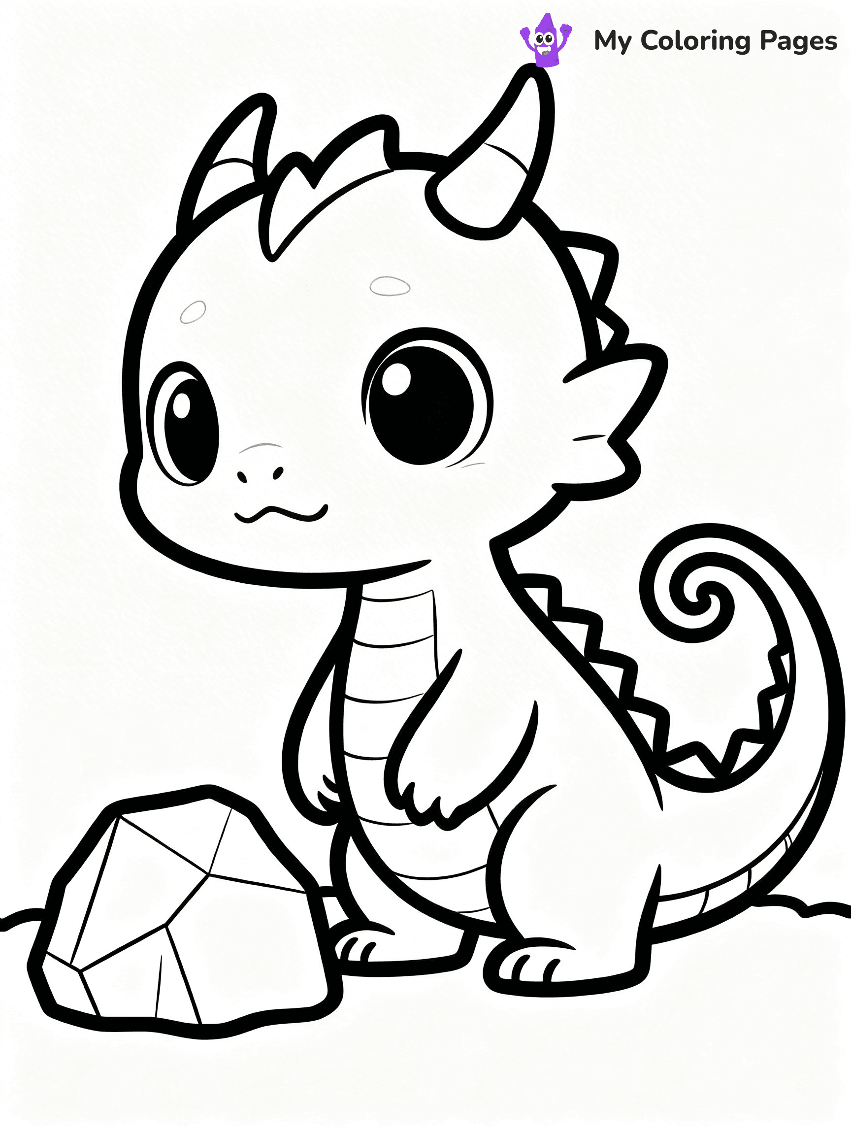 Baby Dragon Coloring Pages - 69