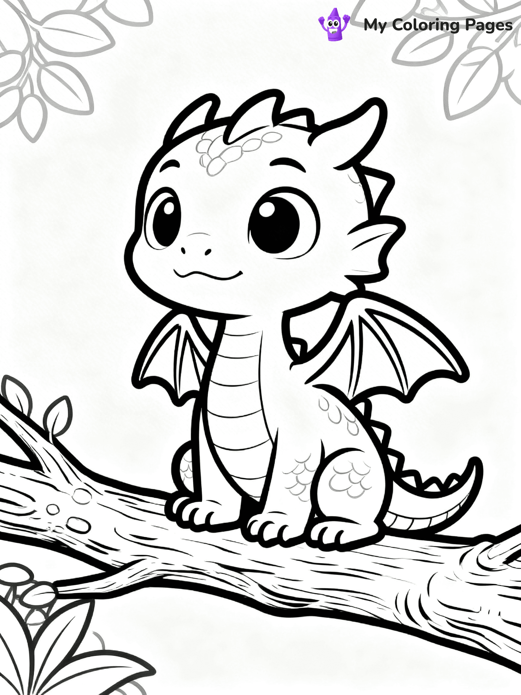 Baby Dragon Coloring Pages - 68