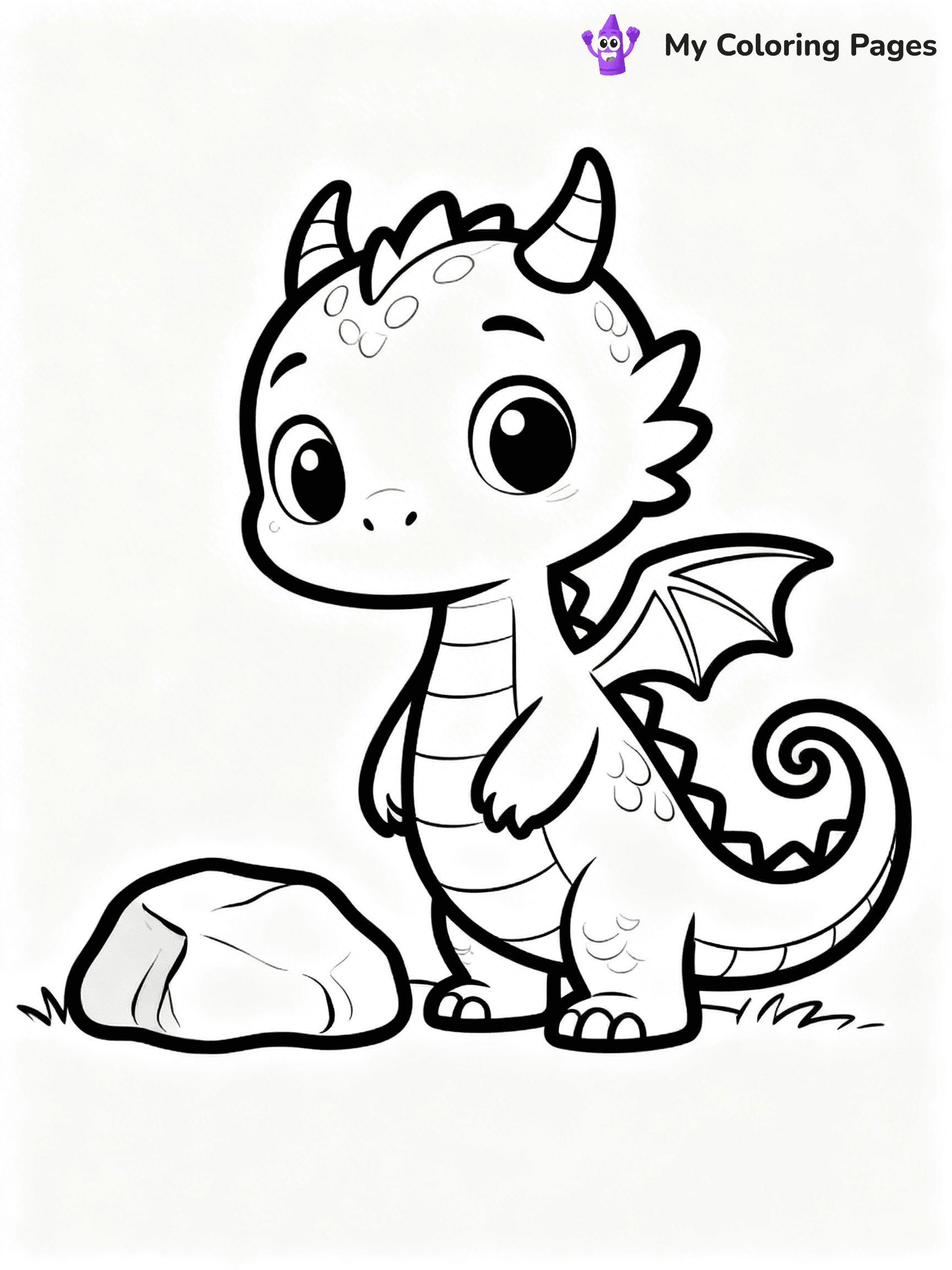 Baby Dragon Coloring Pages - 67