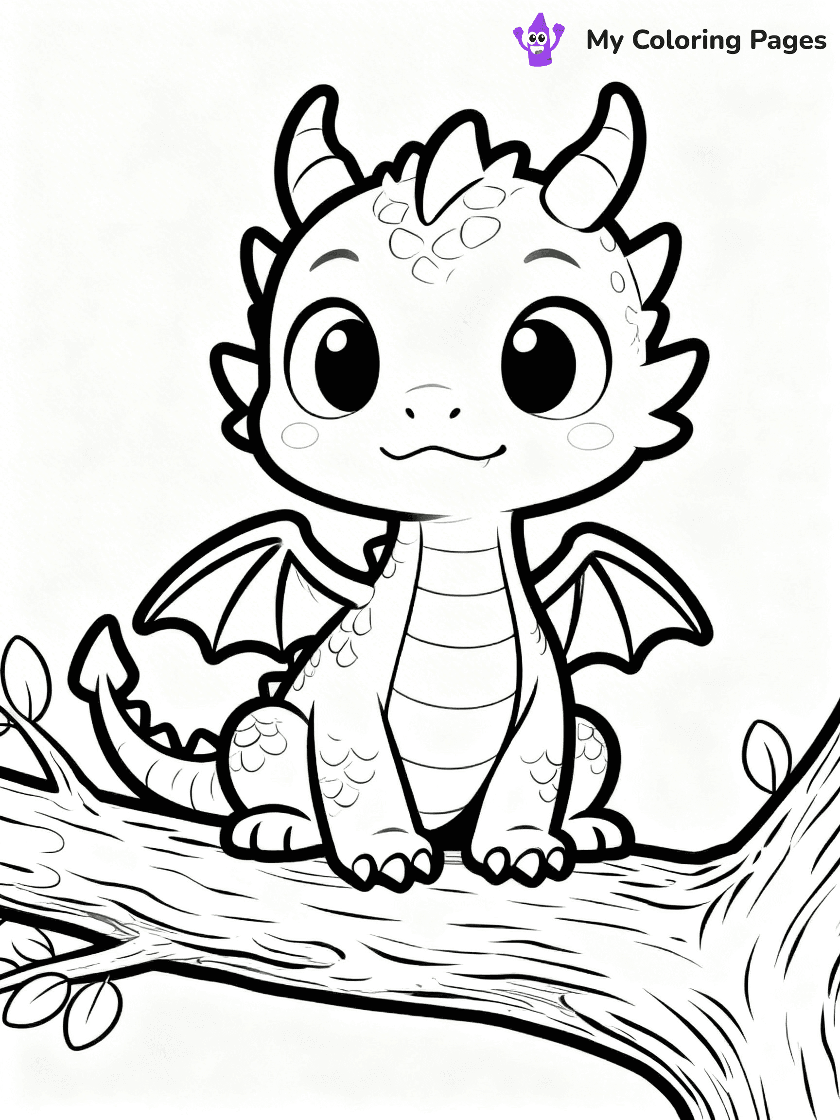 Baby Dragon Coloring Pages - 66