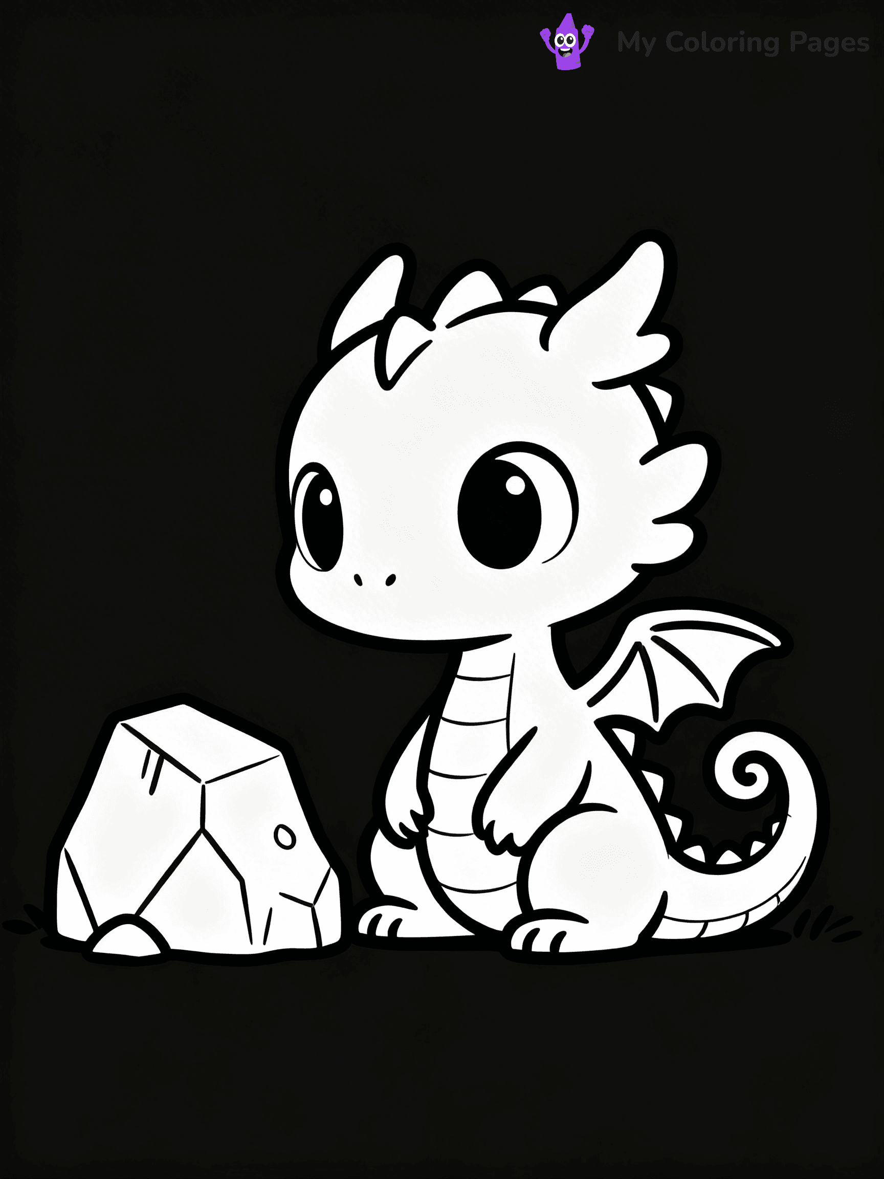 Baby Dragon Coloring Pages - 65