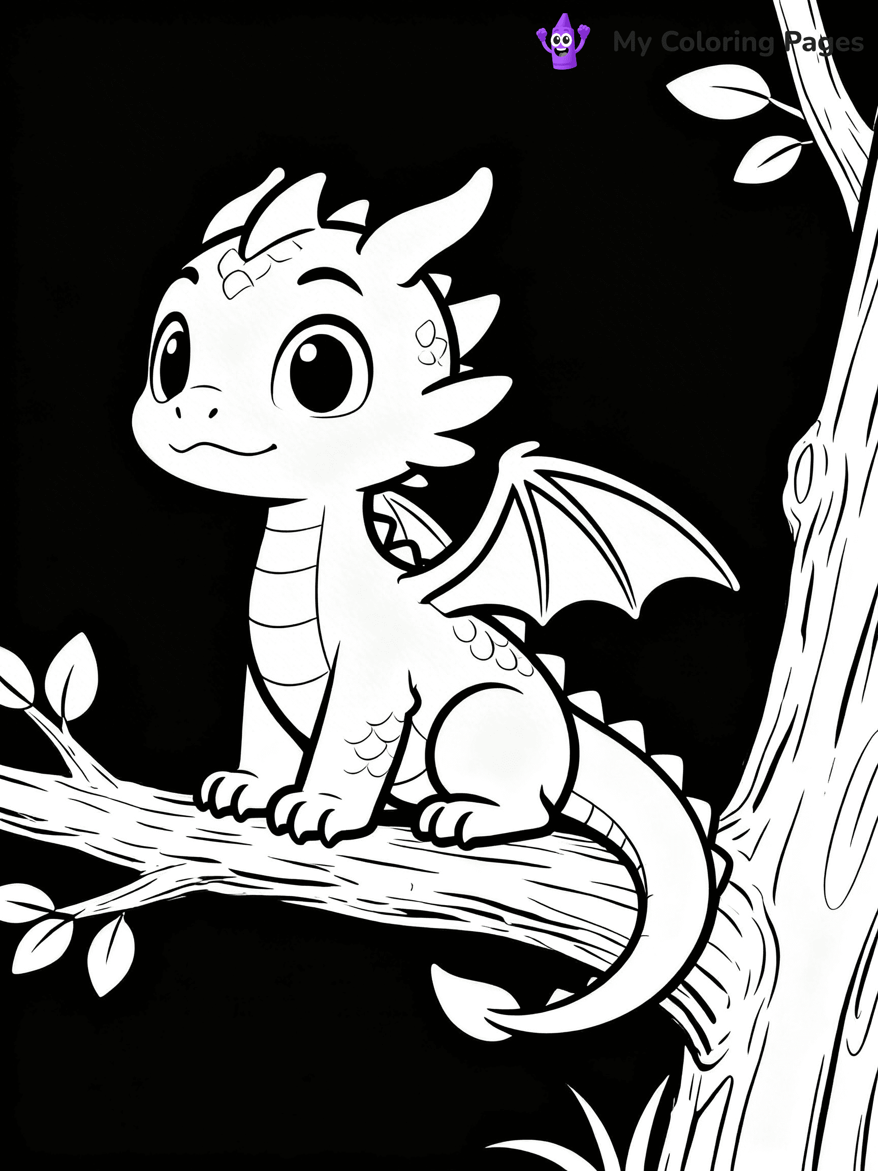 Baby Dragon Coloring Pages - 64